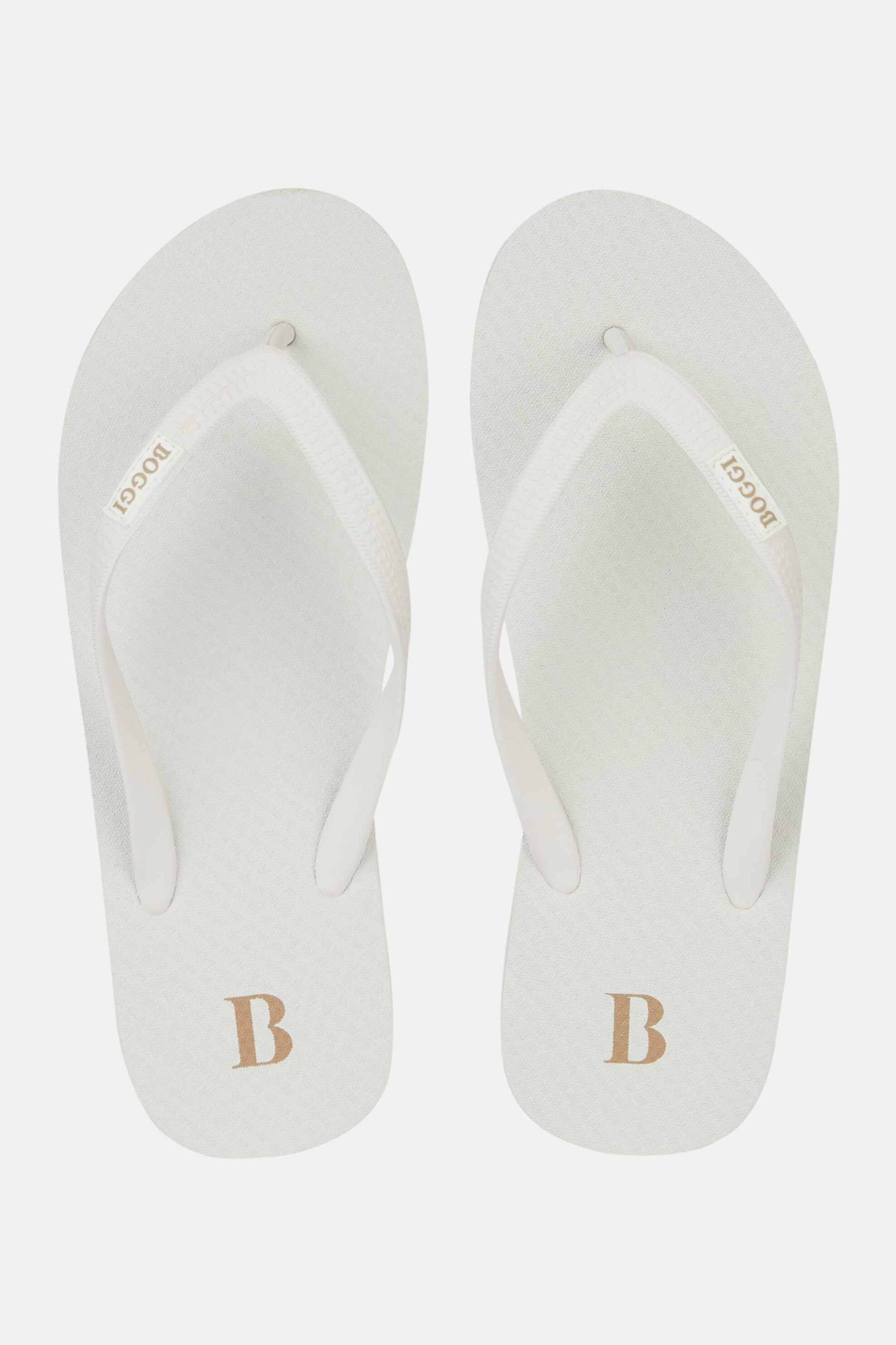 Ανδρική Μόδα > Ανδρικά Παπούτσια > Ανδρικές Παντόφλες & Σαγιονάρες Boggi Milano ανδρικές σαγιονάρες με λογότυπο - BO24P046101 Λευκό