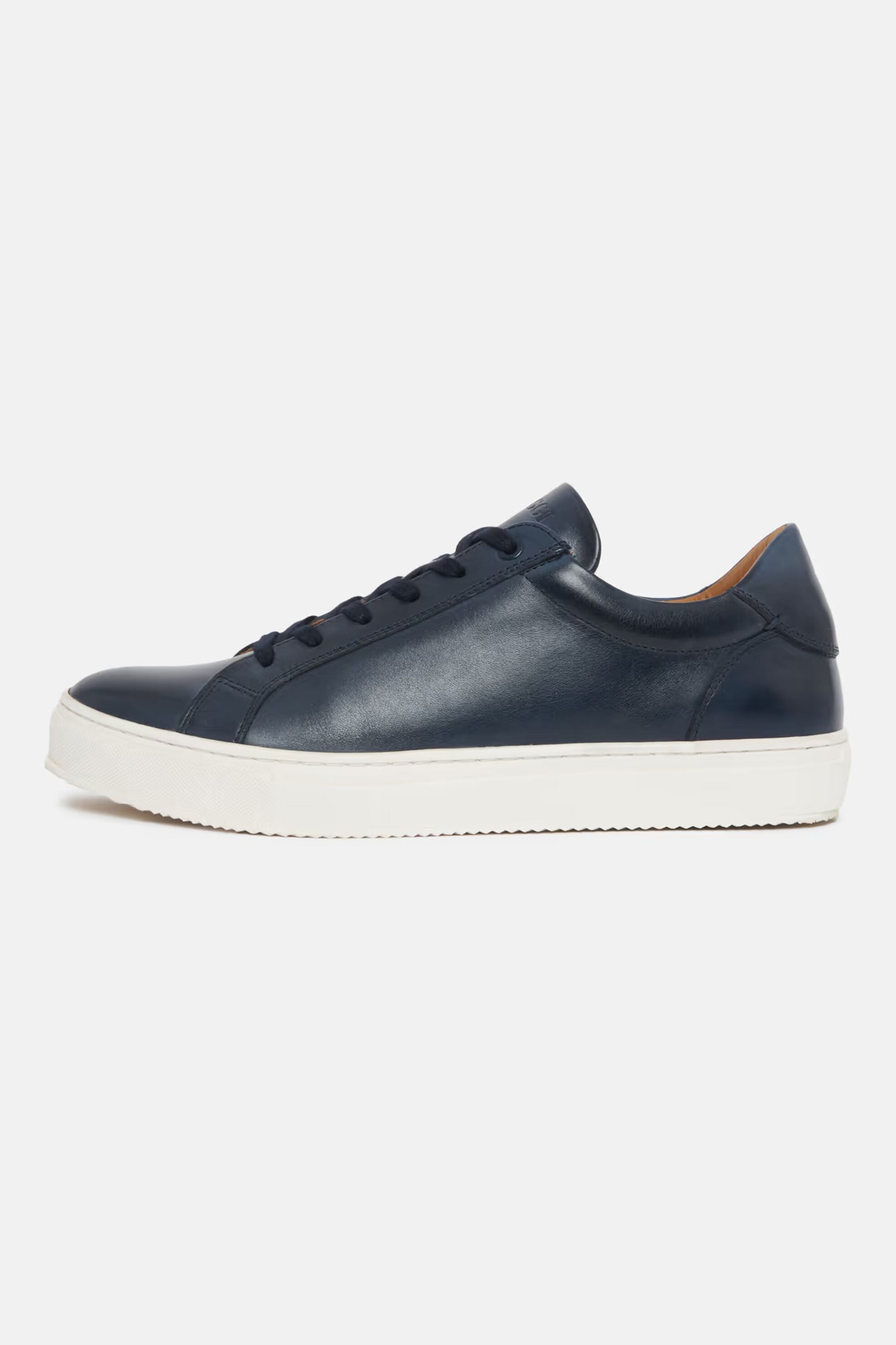 Boggi Milano ανδρικά δερμάτινα sneakers - BO22C014402 Μπλε Σκούρο