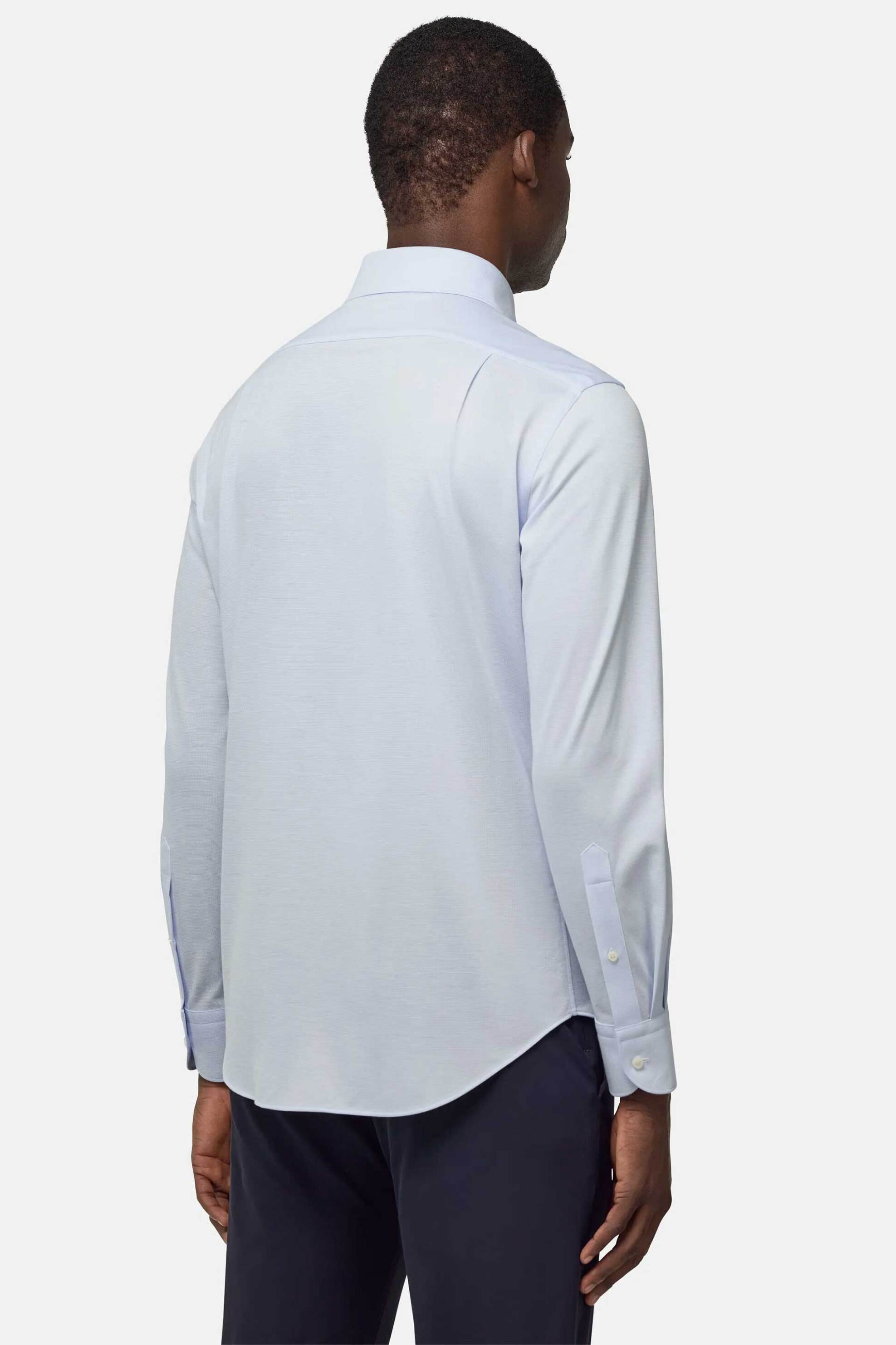 Boggi Milano Ανδρικό Πουκάμισο Μονόχρωμο Regular Fit - Bo25P001701 Σιελ