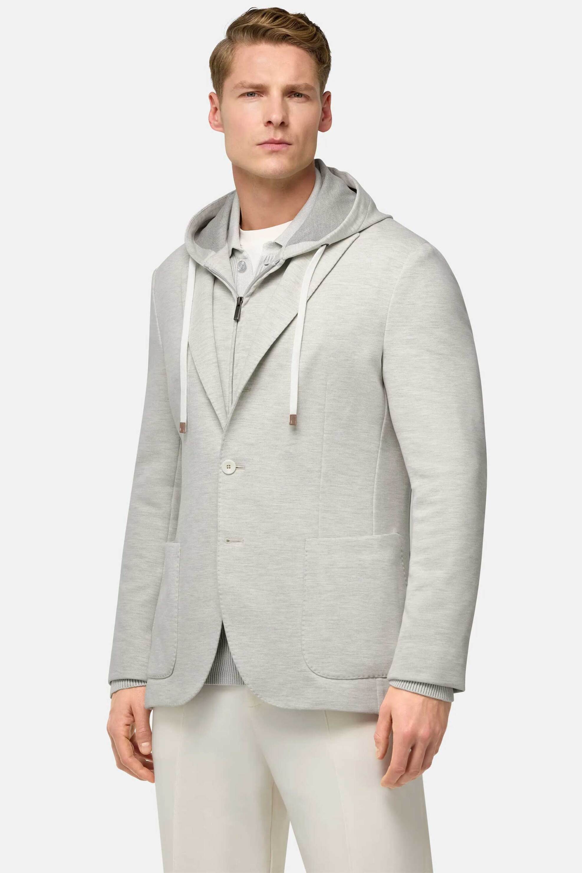 BOGGI MILANO Boggi Milano ανδρική ζακέτα Regular Fit - BO25P054102 Υπόλευκο