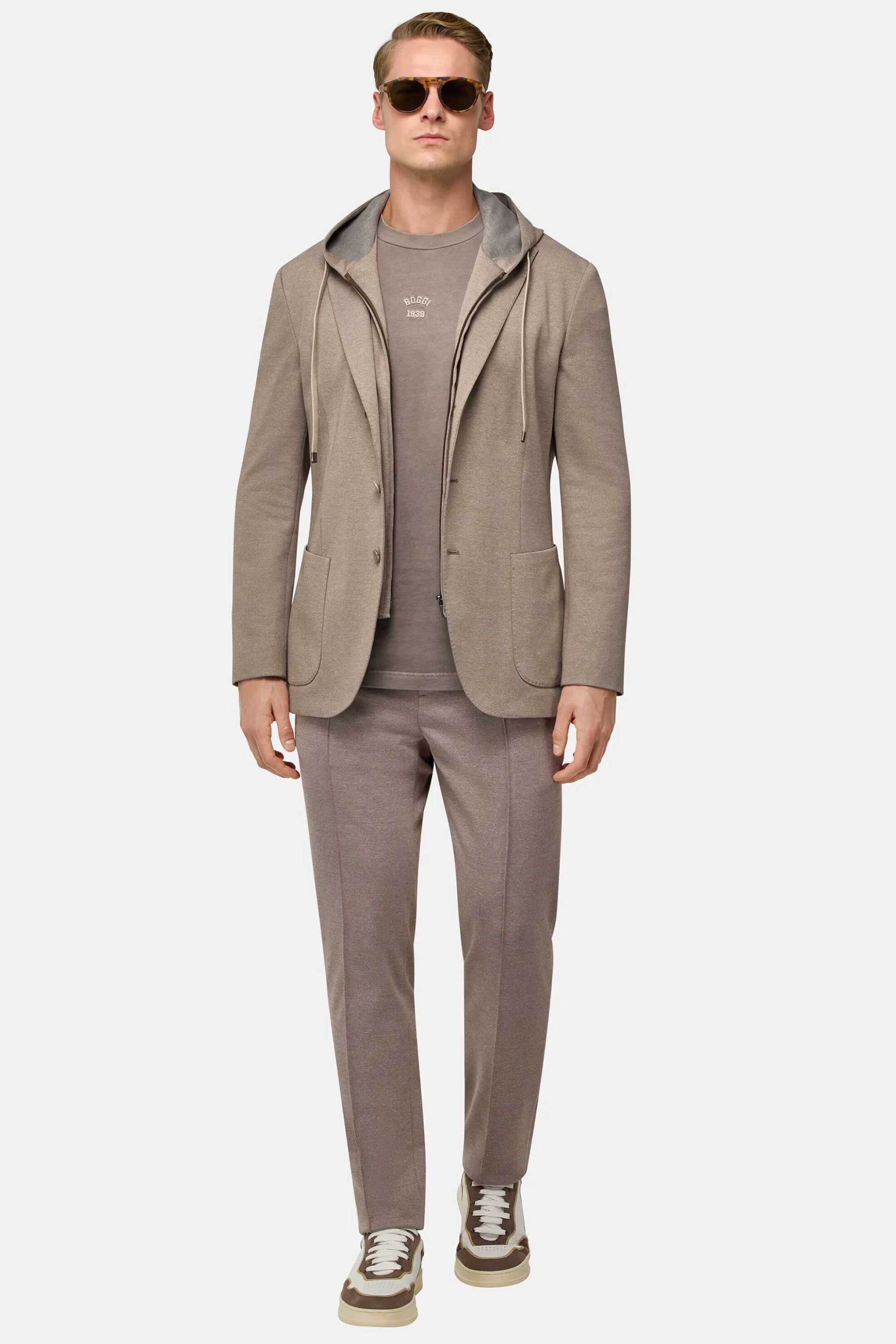 Boggi Milano ανδρική ζακέτα Regular Fit - BO25P054103 Καφέ Ανοιχτό φωτογραφία