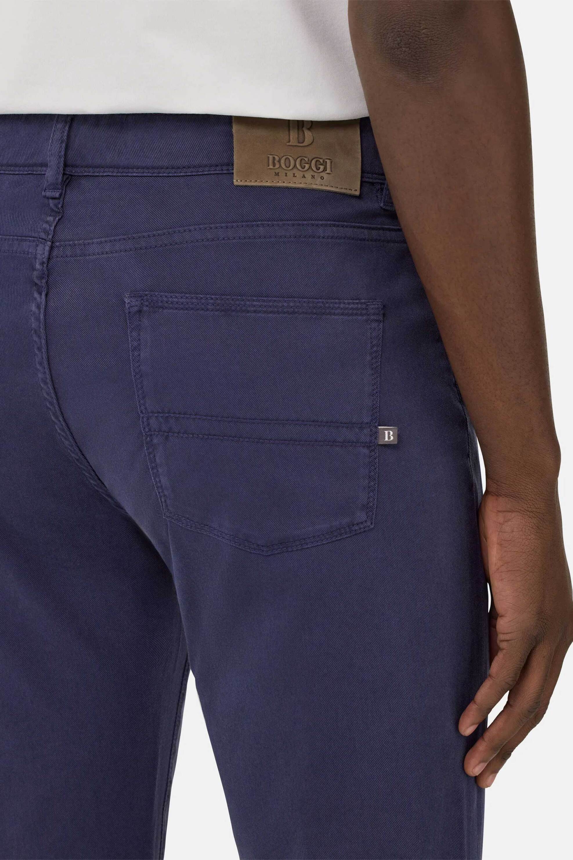 Boggi Milano Ανδρικό Τζιν Παντελόνι Regular Fit - Bo25P027101 Μπλε Σκούρο