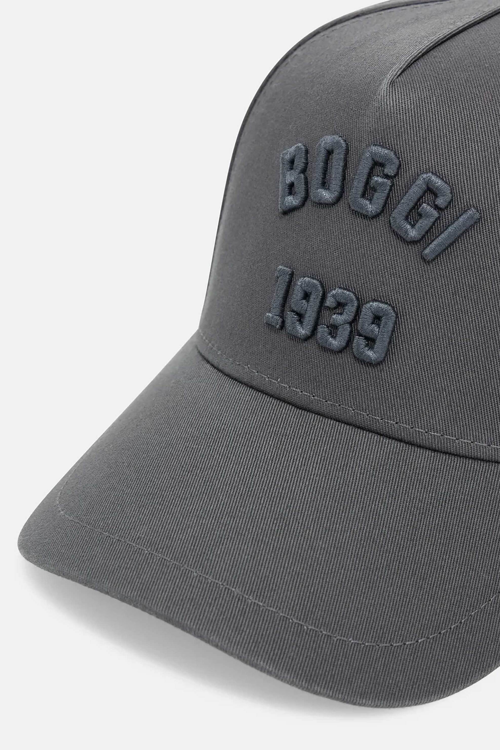 BOGGI MILANO Boggi Milano ανδρικό καπέλο με κεντημένο λογότυπο - BO25P001305 Ανθρακί