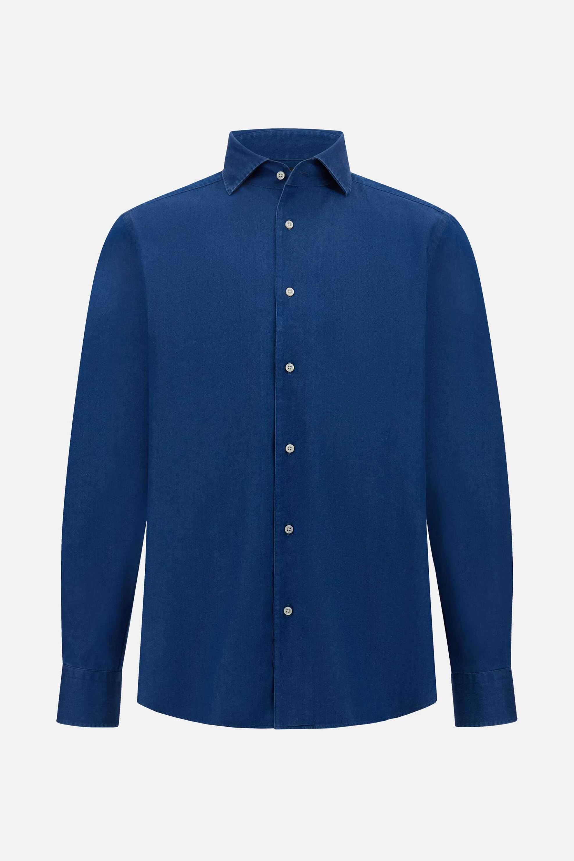 Boggi Milano Ανδρικό Denim Πουκάμισο Regular Fit - Bo25P063301 Blue