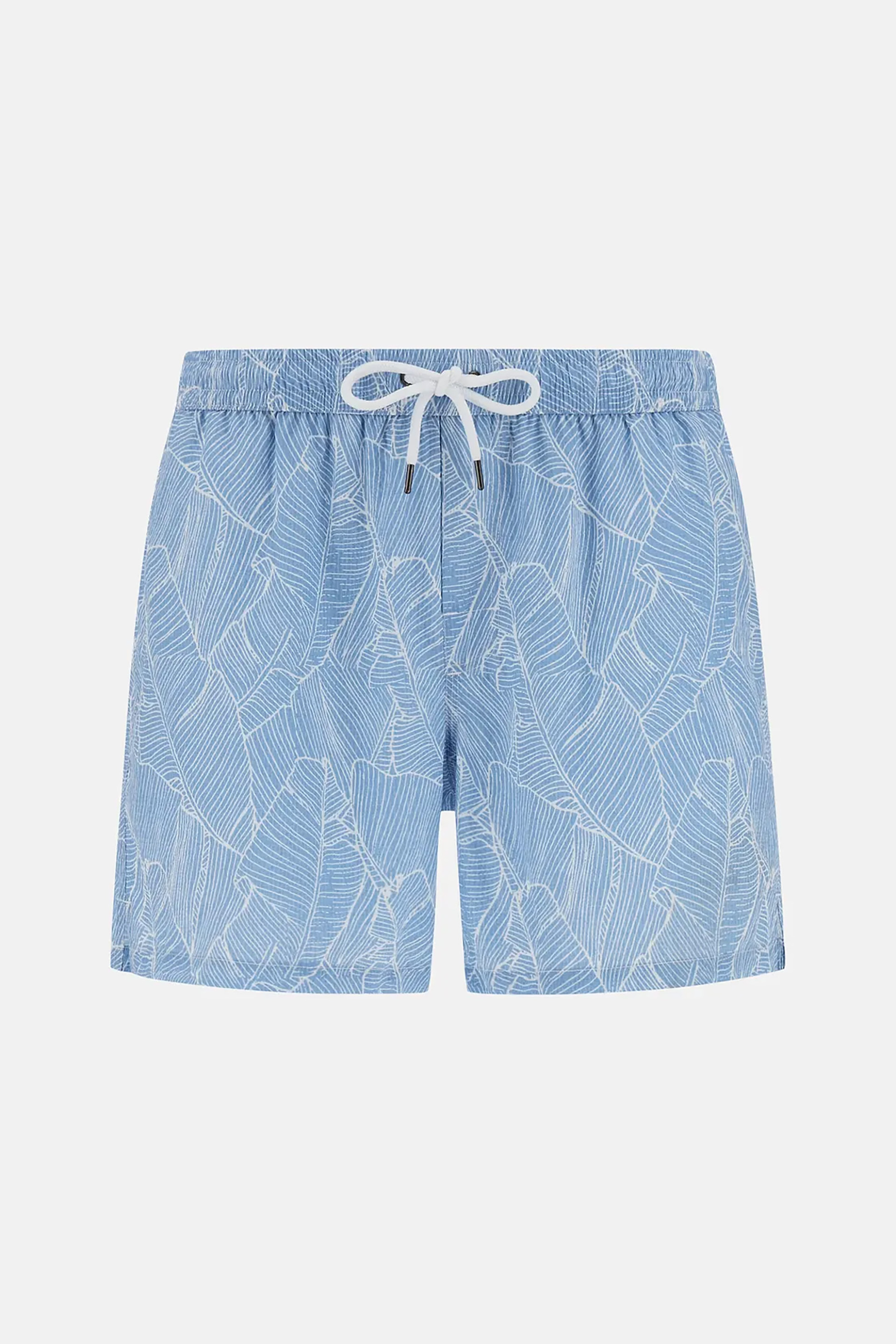 Boggi Milano Ανδρικό Μαγιό με Print - Bo25P066303 Σιελ