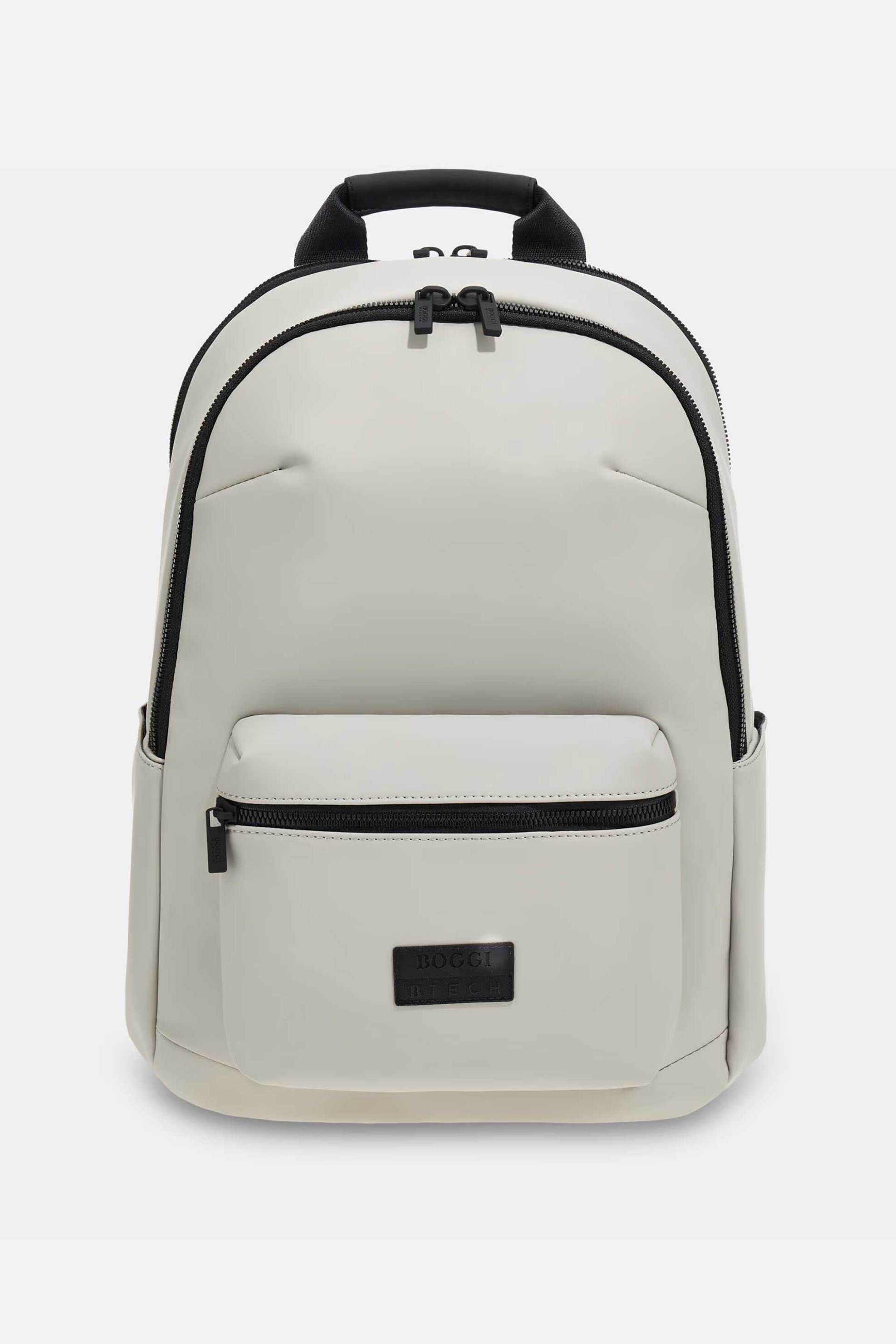 Boggi Milano ανδρικό backpack με logo patch - BO25P055201 Υπόλευκο