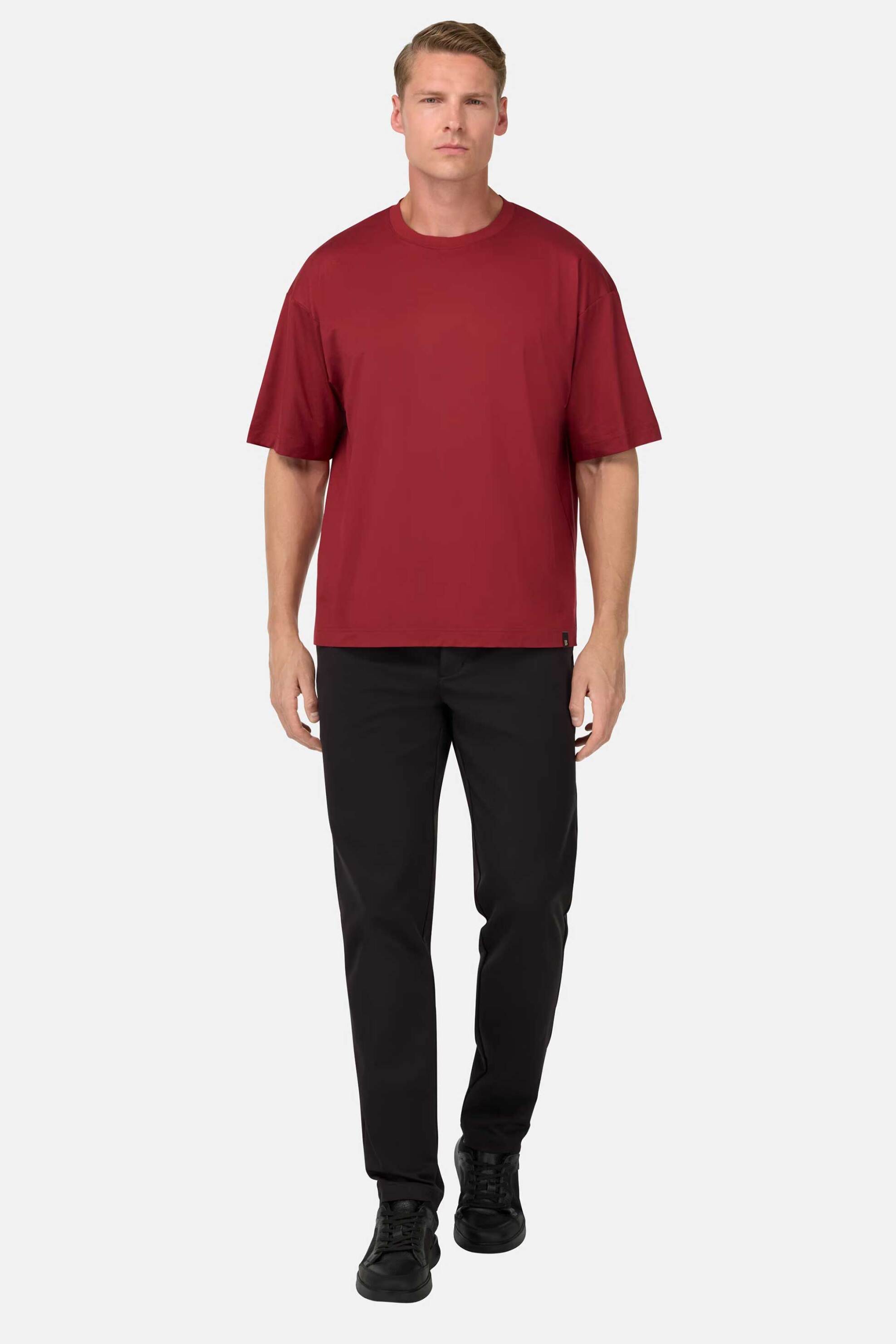 Boggi Milano ανδρικό παντελόνι μονόχρωμο Regular Fit - BO25A088604 Μαύρο