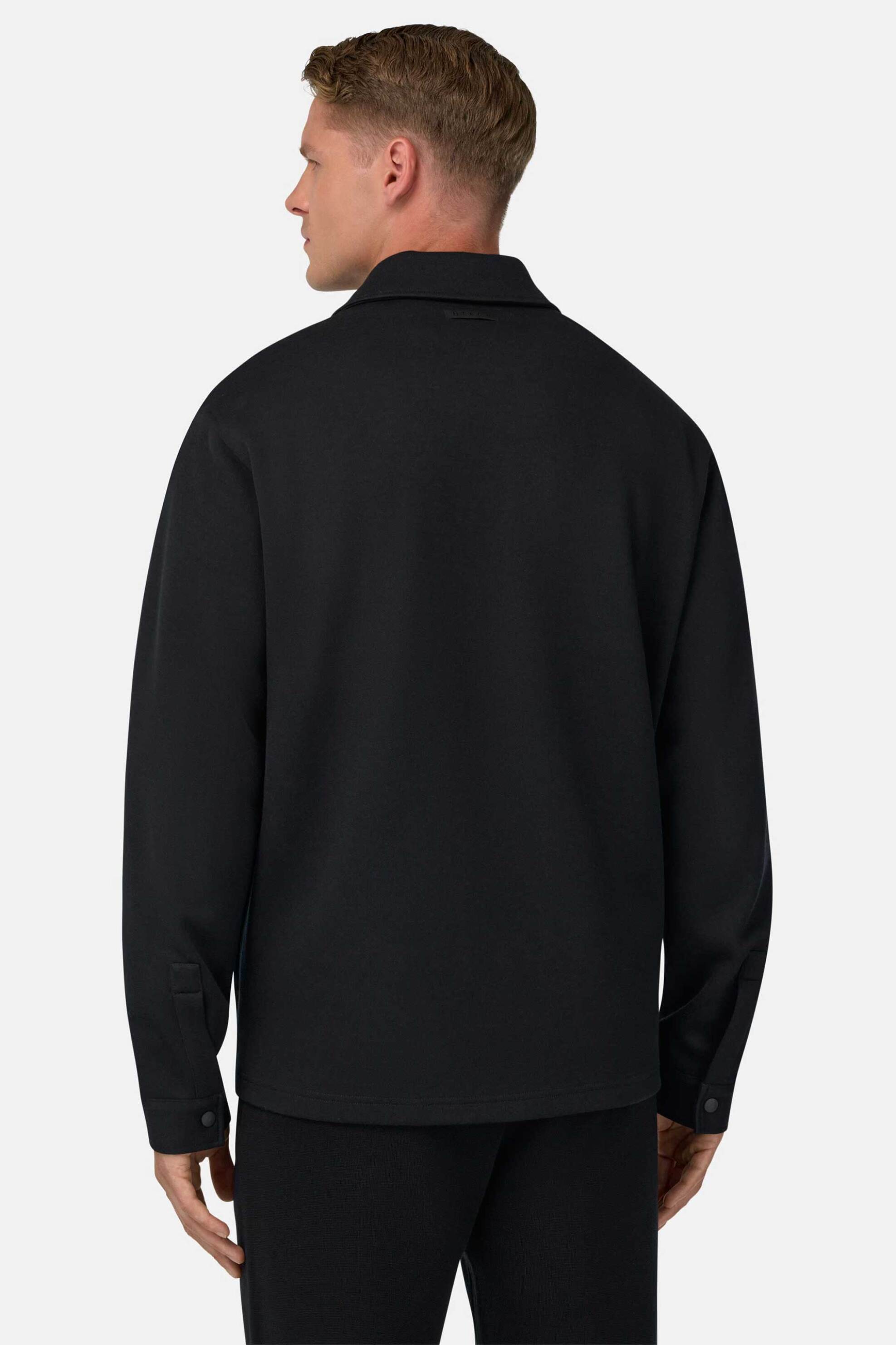 Boggi Milano ανδρικό jacket με flap τσέπες - BO25A003801 Μαύρο φωτογραφία