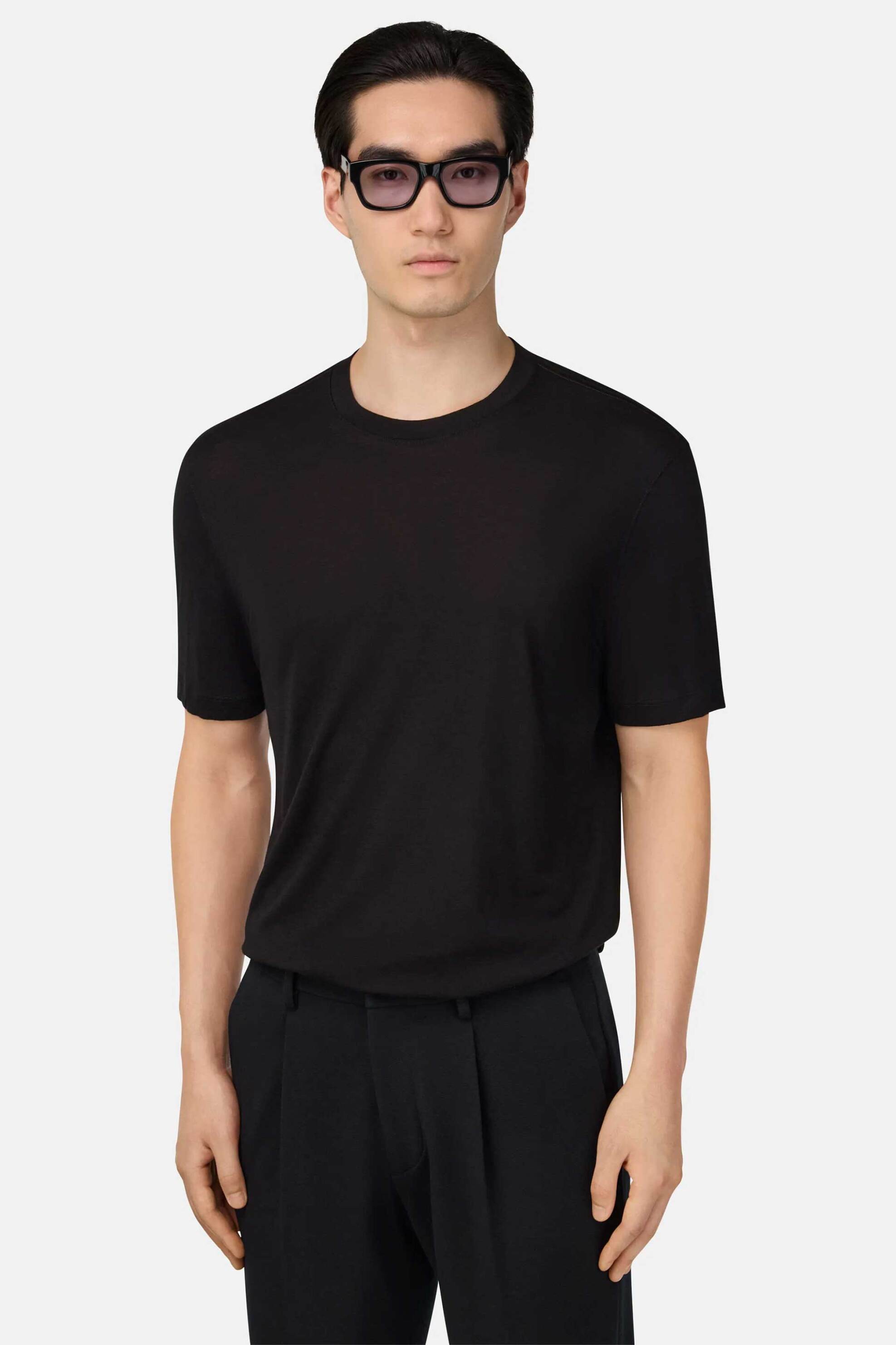 Ανδρικά Μονόχρωμα T-Shirts Boggi Milano