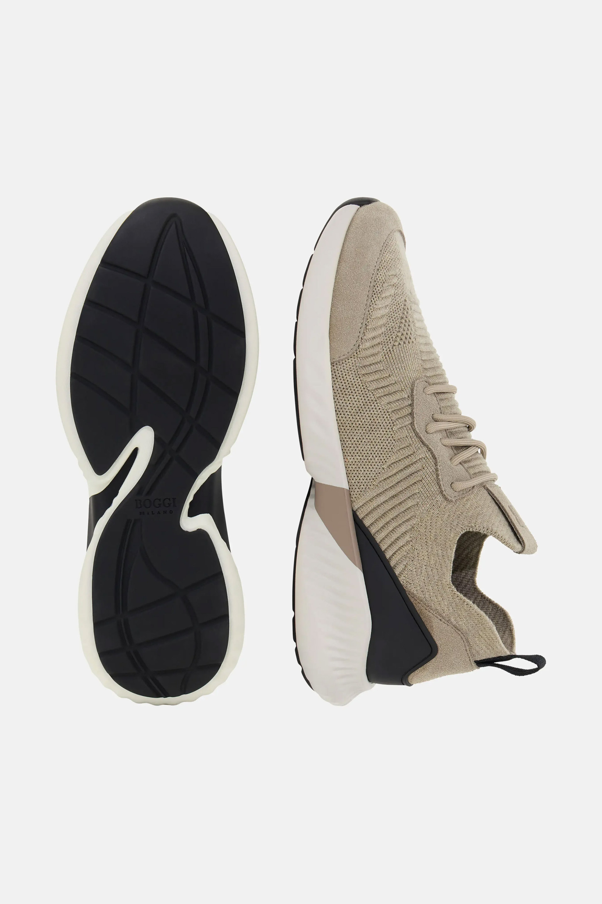 Boggi Milano ανδρικά sneakers "Willow" - BO25A103204 Taupe φωτογραφία