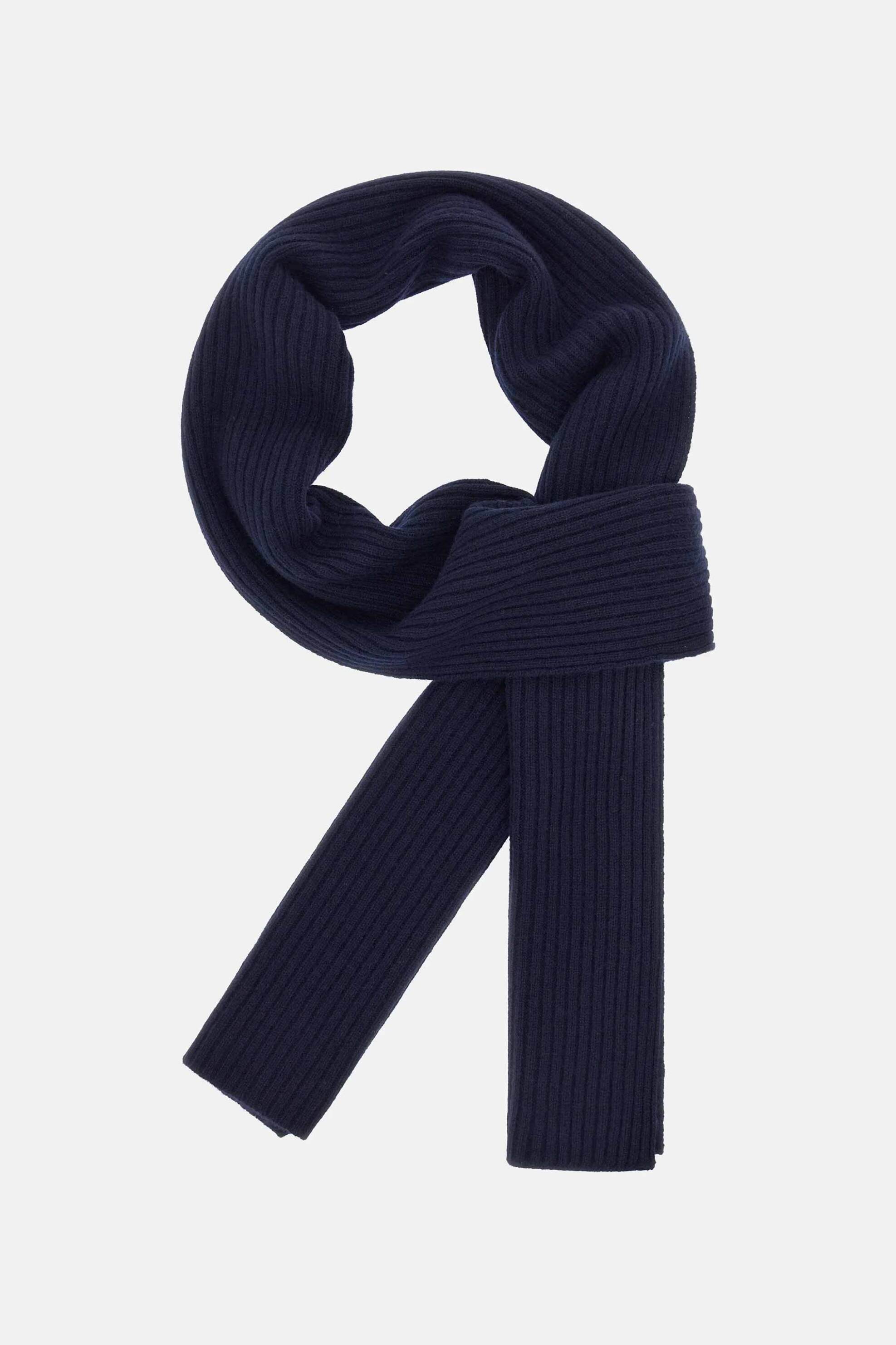 Boggi Milano ανδρικό κασκόλ από κασμίρι - BO25A023705 Μπλε Σκούρο