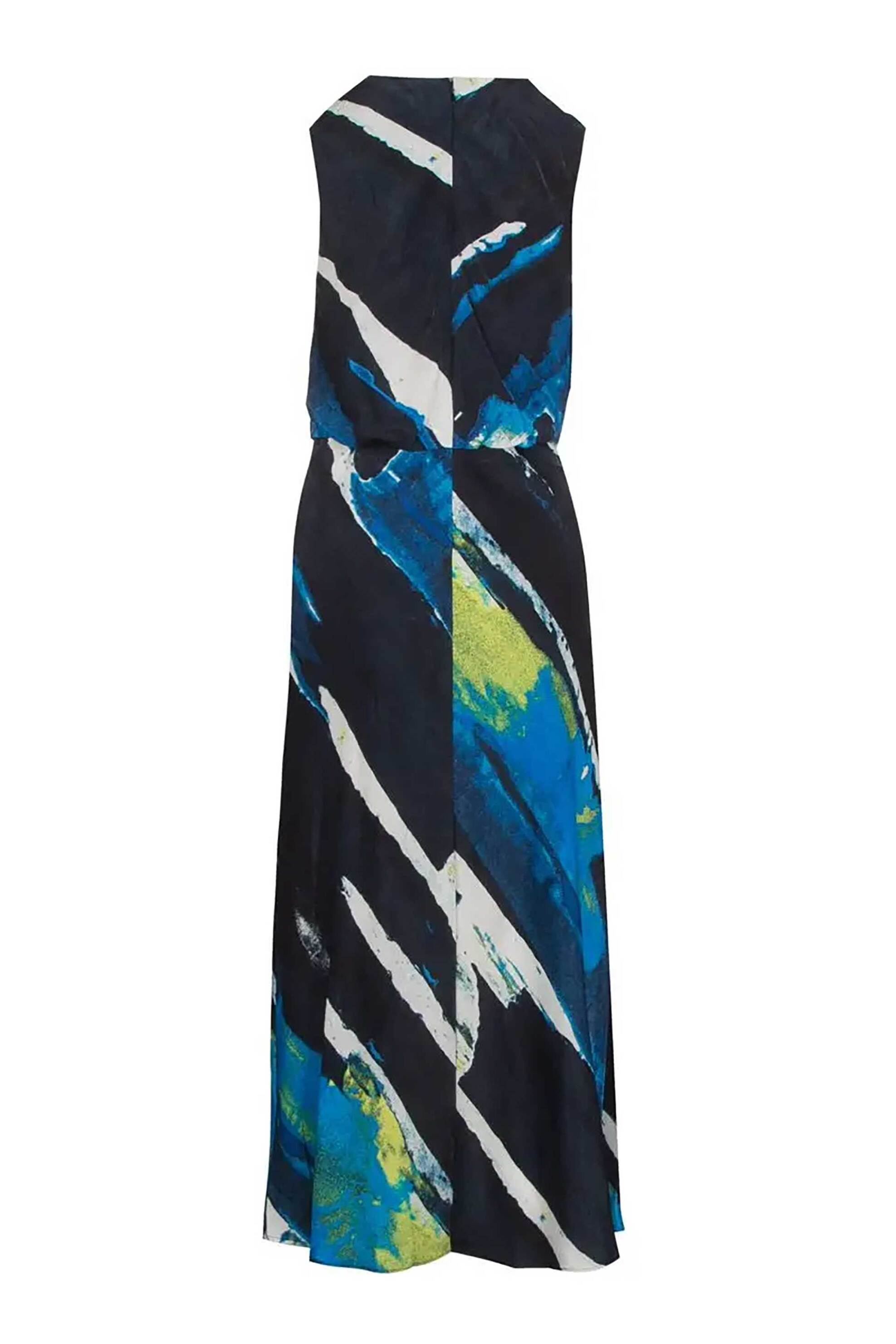 Dkny Γυναικείο Φόρεμα Αμάνικο με Print - P3Jbvv06 Μπλε