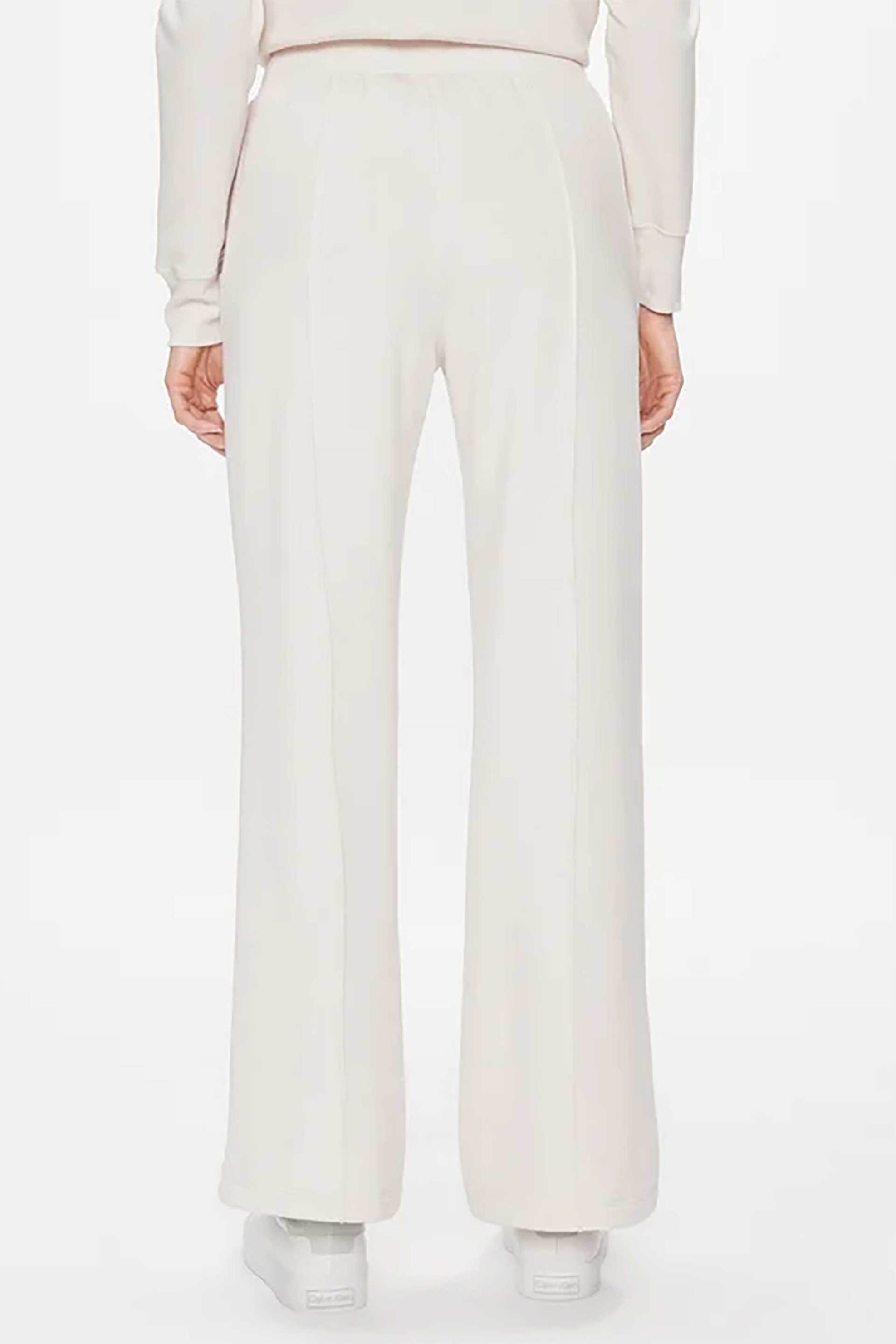 DKNY γυναικείο παντελόνι μονόχρωμο Straight Fit - DP3P3339 Εκρού