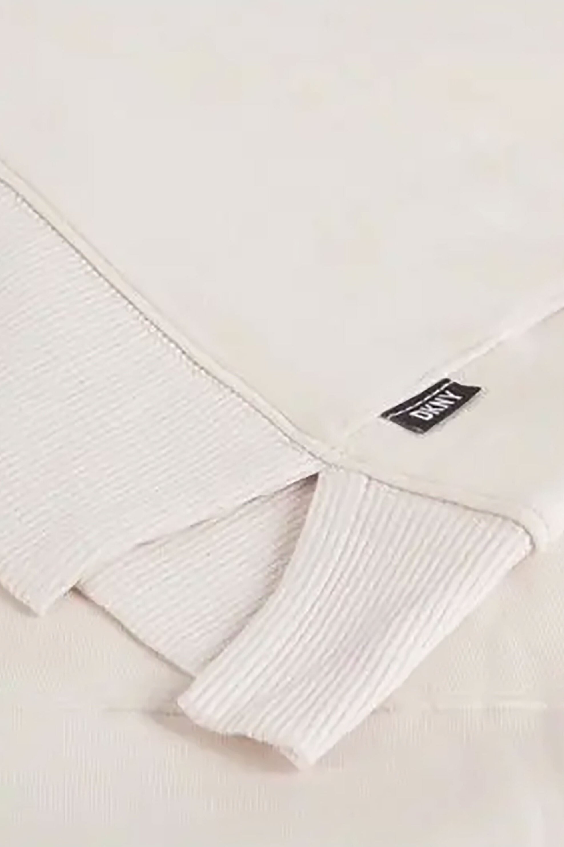 DKNY DKNY γυναικείο πουλόβερ μονόχρωμο με πιέτα στο πίσω μέρος - DP3T9554 Εκρού - 3