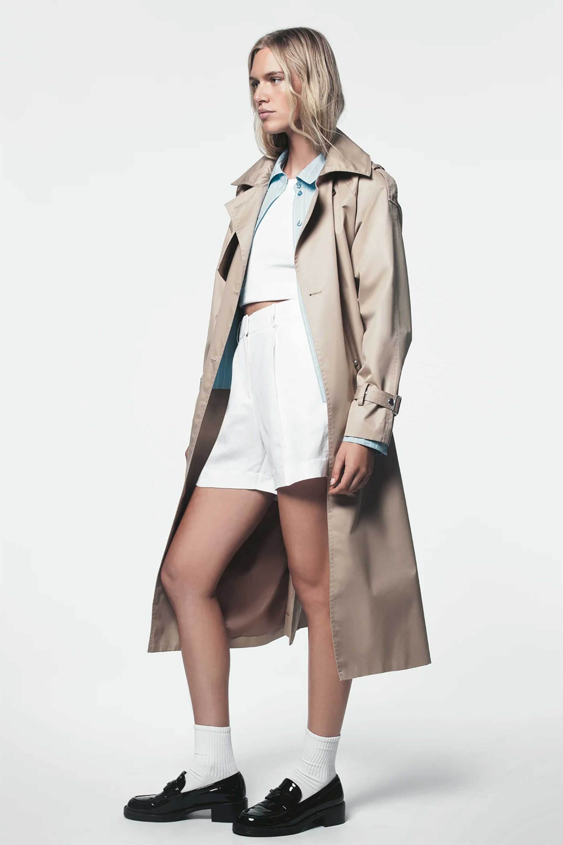 DKNY DKNY γυναικεία καμπαρντίνα με ζώνη - DJ6J6232 Μπεζ - 3