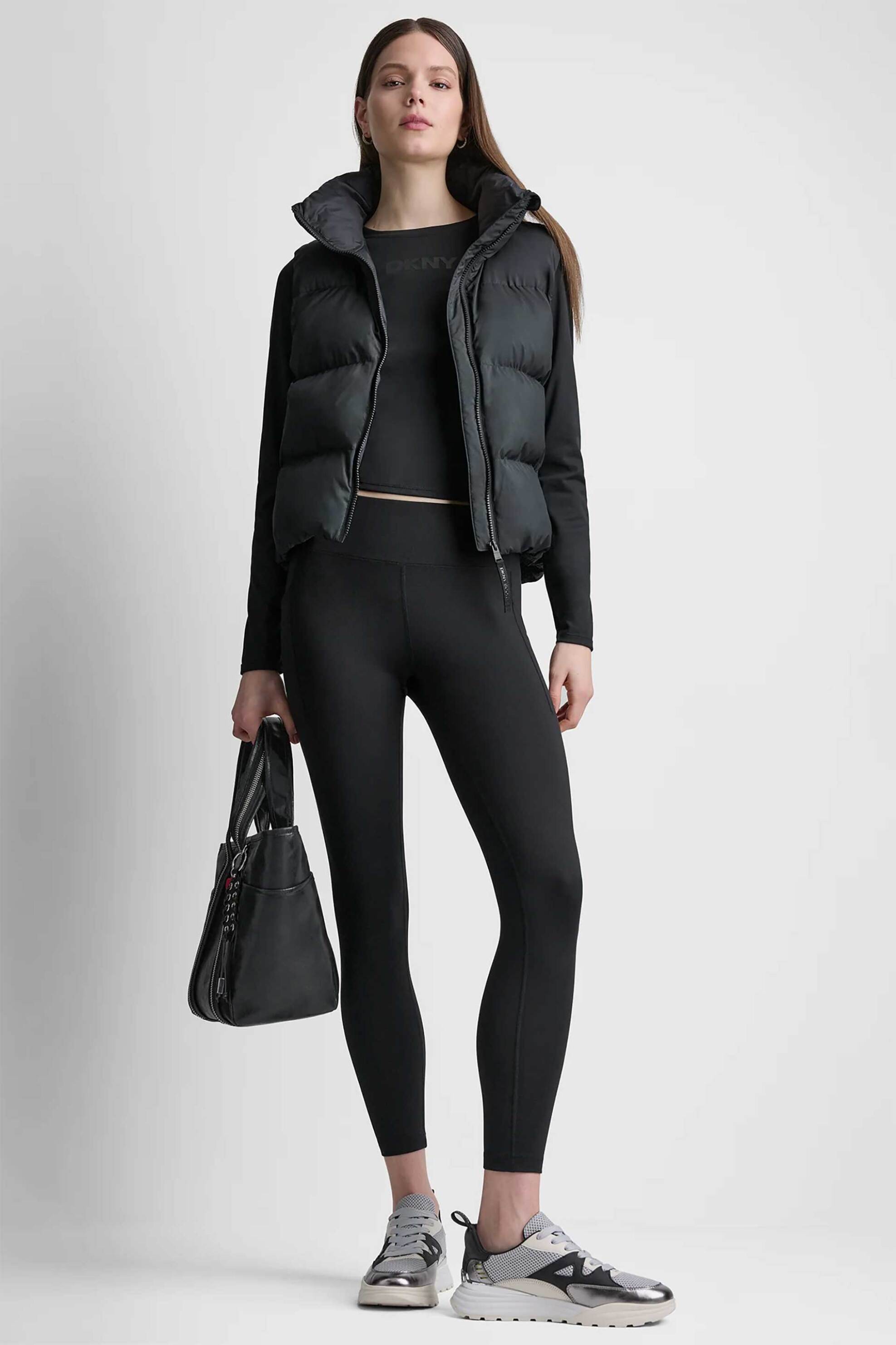 DKNY γυναικείο μπουφάν αμάνικο καπιτονέ - DP6V3145 Μαύρο