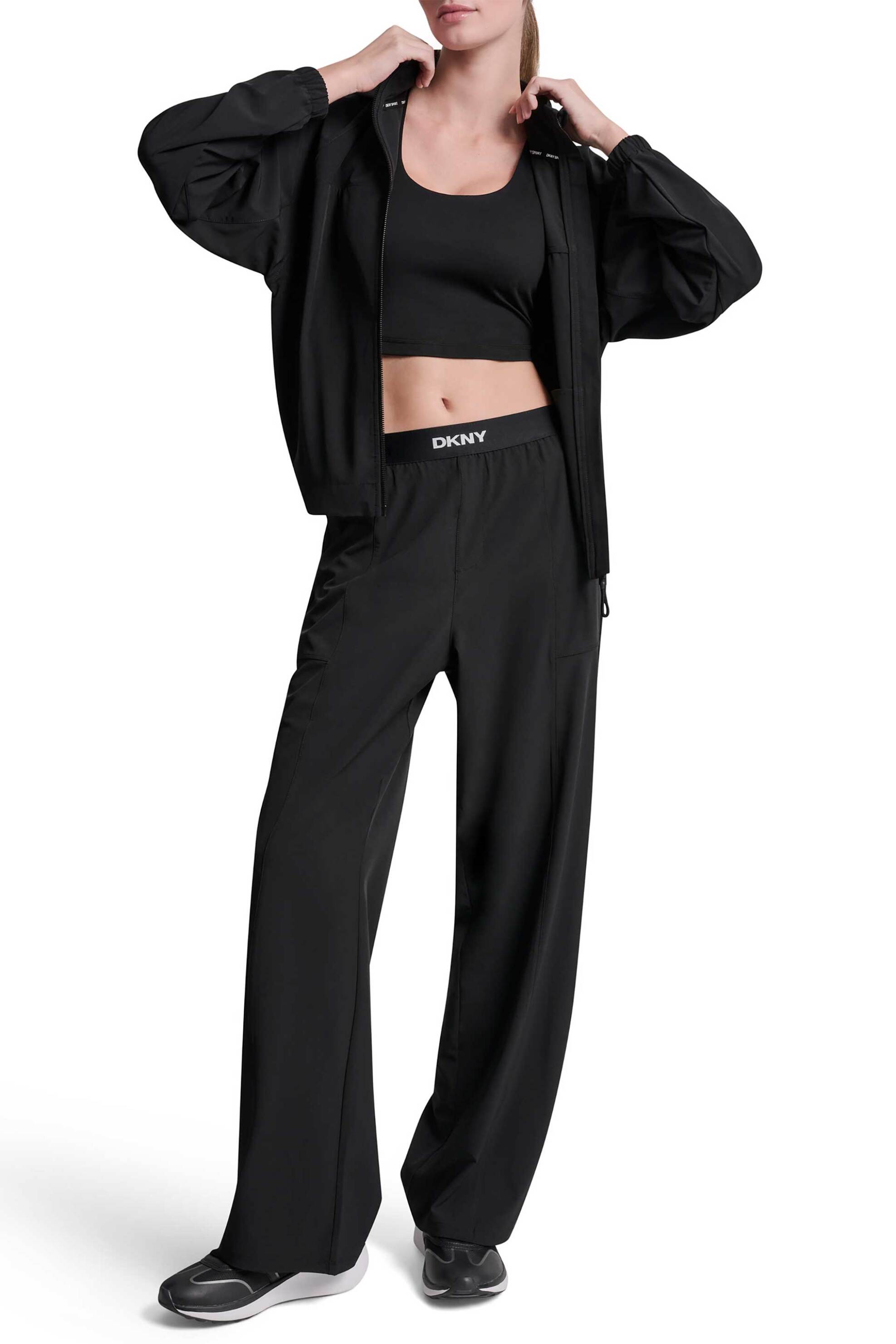 DKNY γυναικείο παντελόνι με ελαστική μέση - DP6P3645 Μαύρο