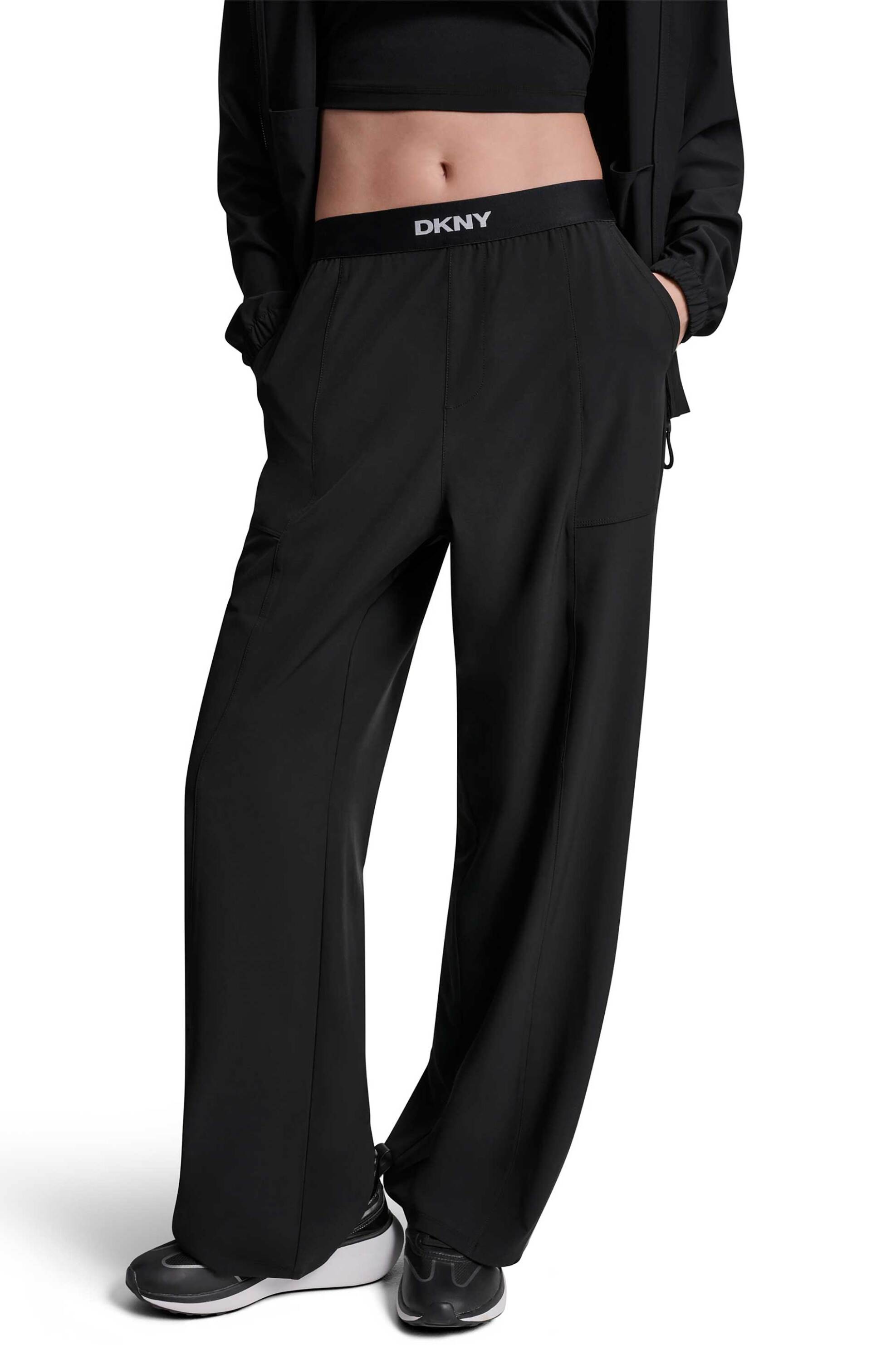 DKNY γυναικείο παντελόνι με ελαστική μέση - DP6P3645 Μαύρο