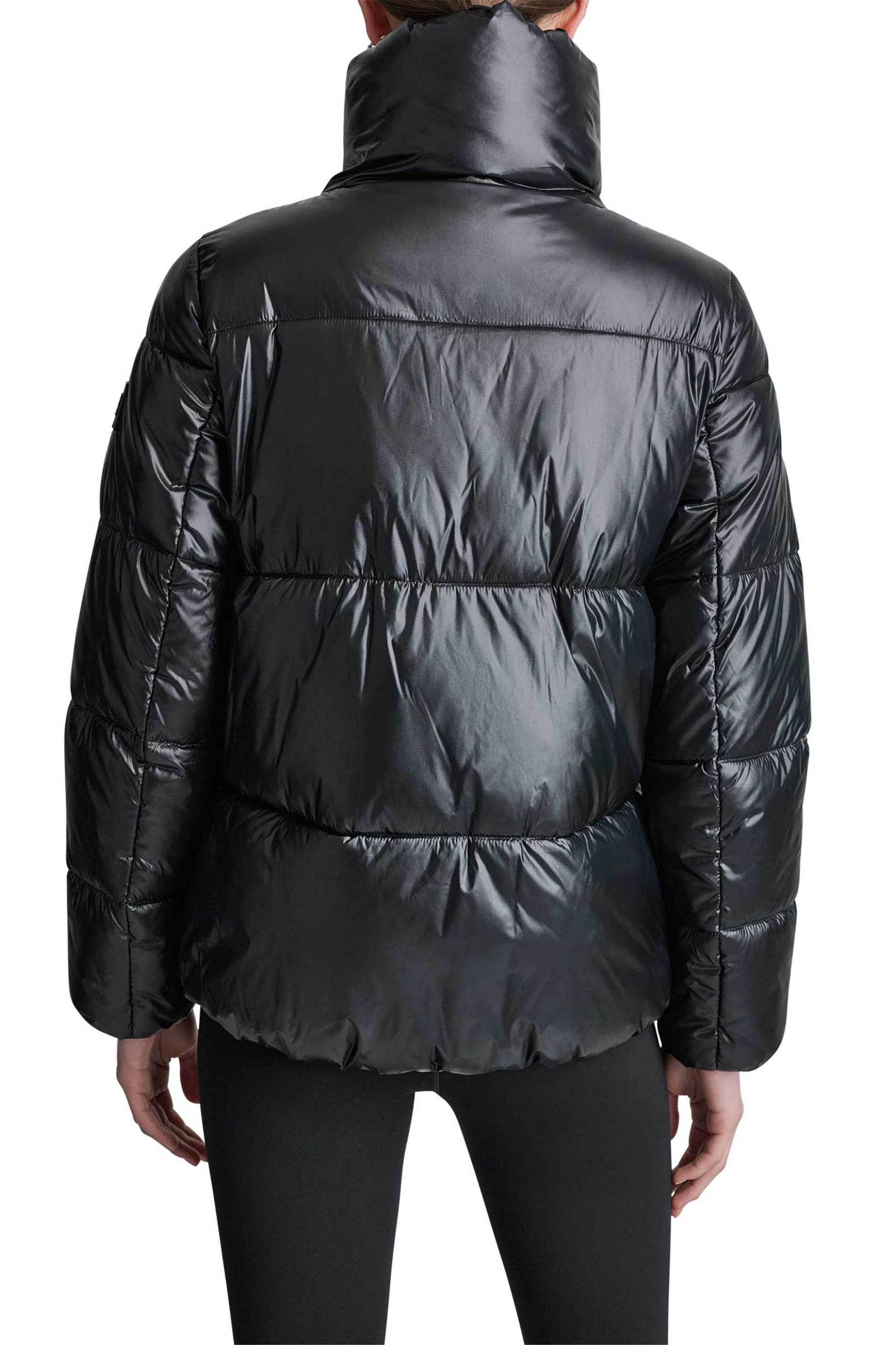 Dkny Γυναικείο Μπουφάν Καπιτονέ Μονόχρωμο - Dp6J9623 Μαύρο