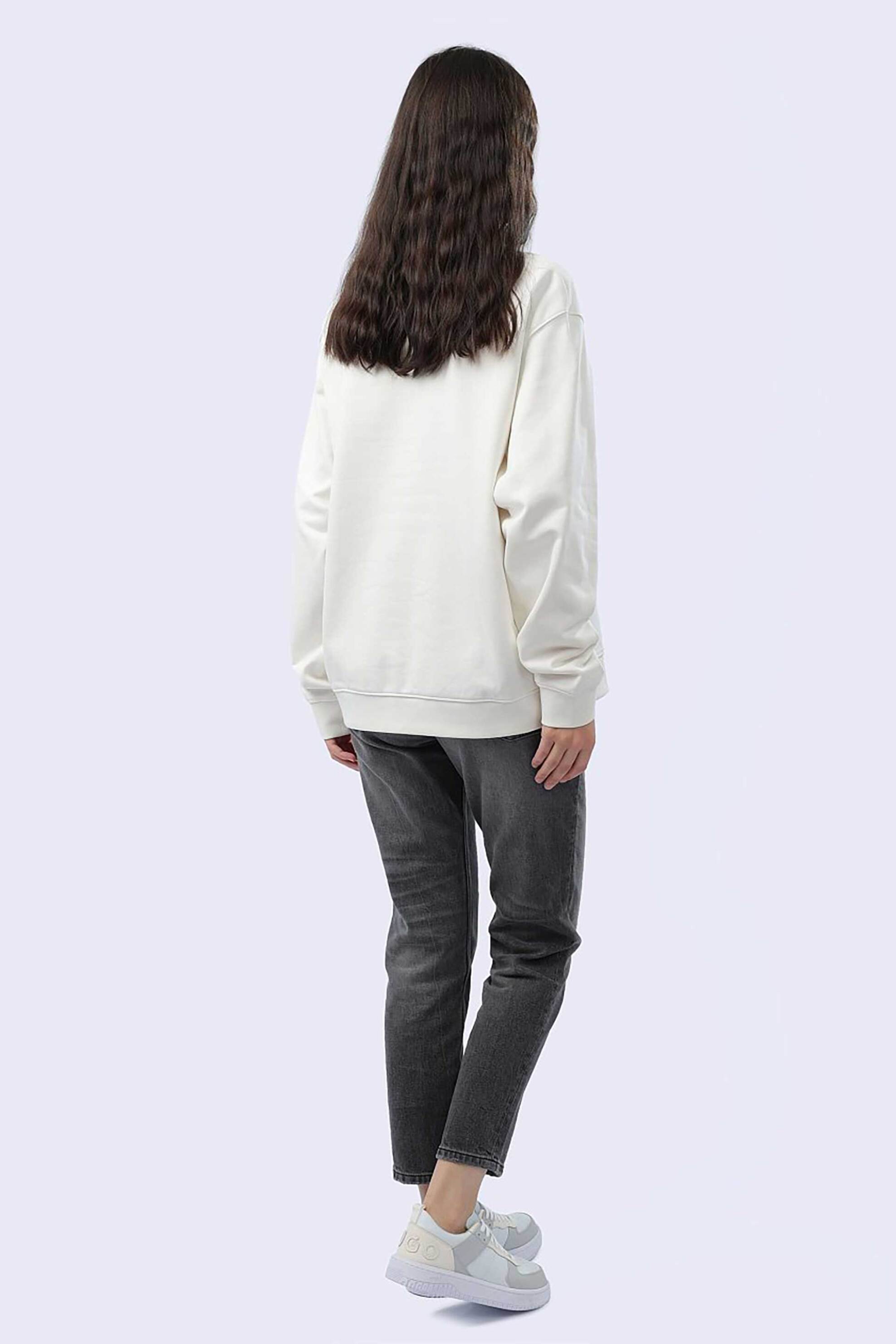 Hugo Boss γυναικεία μπλούζα φούτερ με λογότυπο - 50520308 Λευκό φωτογραφία