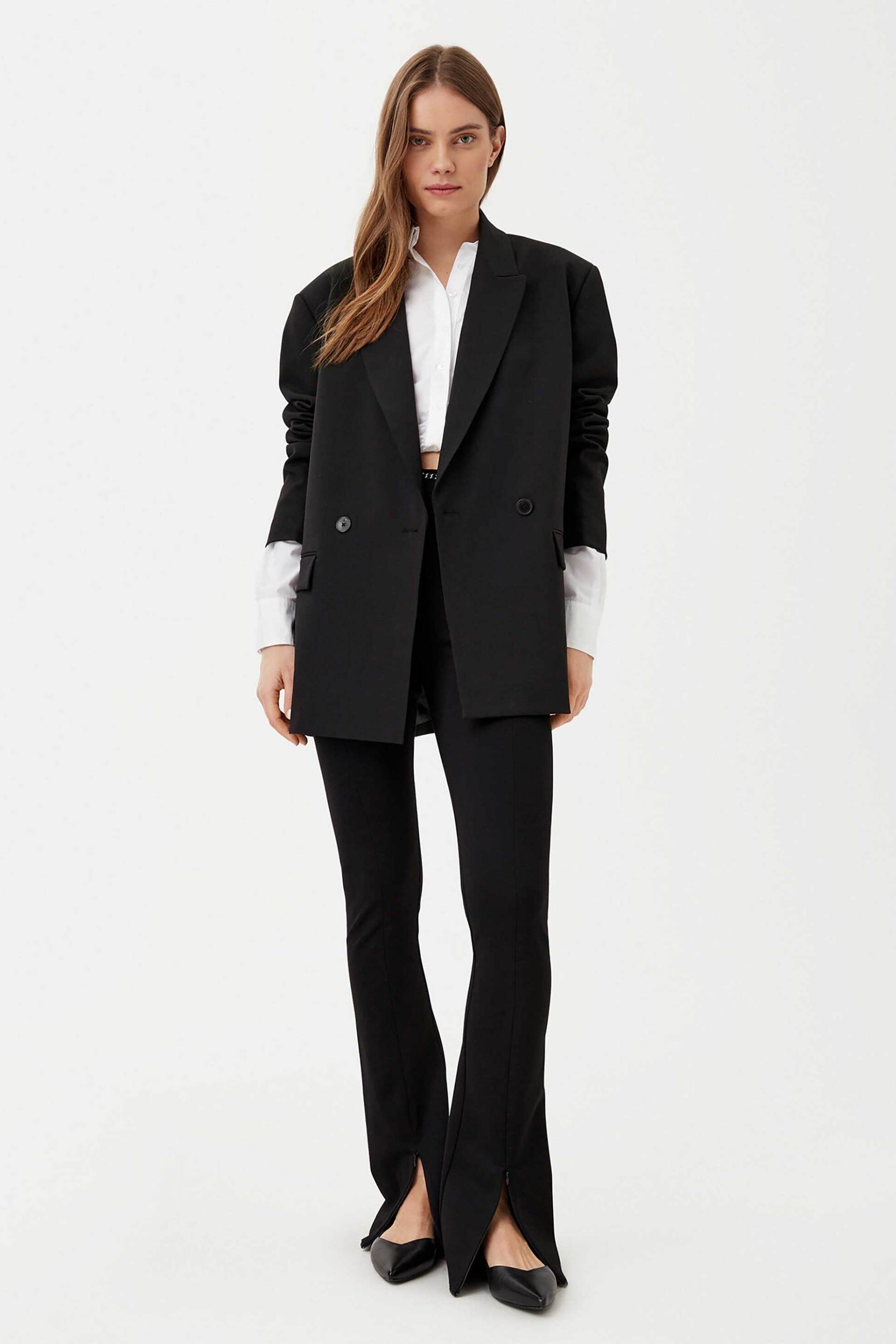 HUGO Hugo Boss γυναικείο παντελόνι ψηλόμεσο Slim Fit "Norinda" - 50530455 Μαύρο