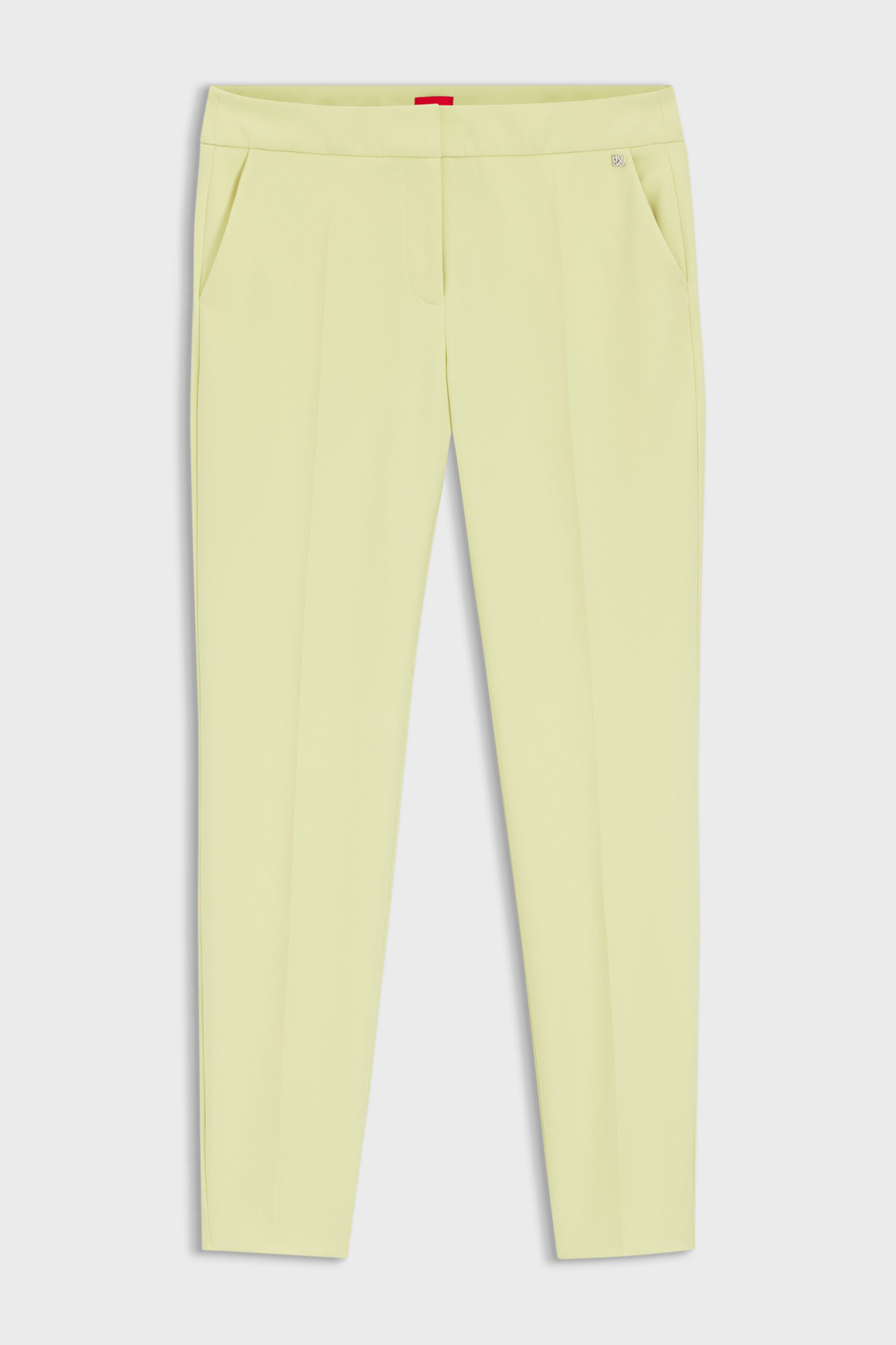 Hugo Boss Γυναικείο Παντελόνι Μονόχρωμο Slim Fit Hagonia - 50539991 Πράσινο Lime