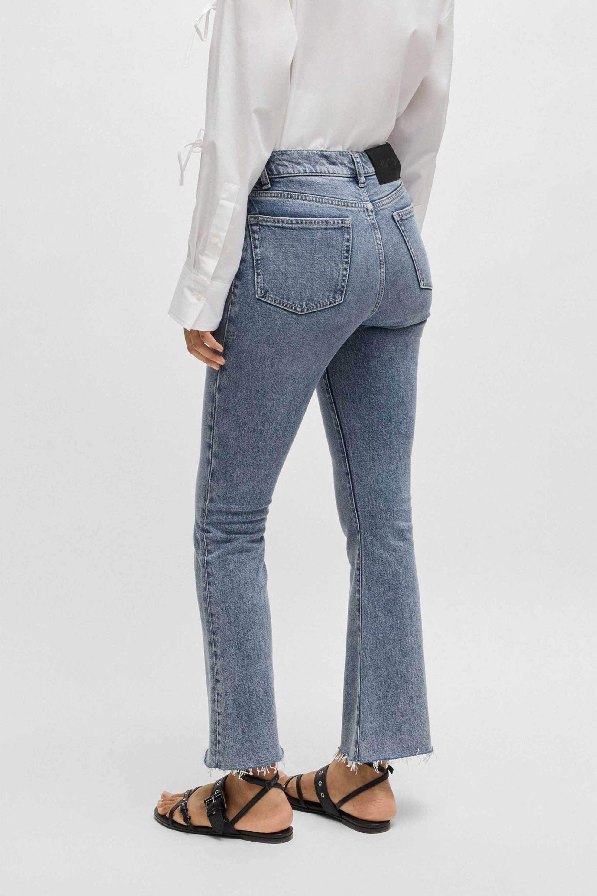 Hugo Boss γυναικείο τζιν παντελόνι πεντάτσεπο με logo patch Skinny Fit 