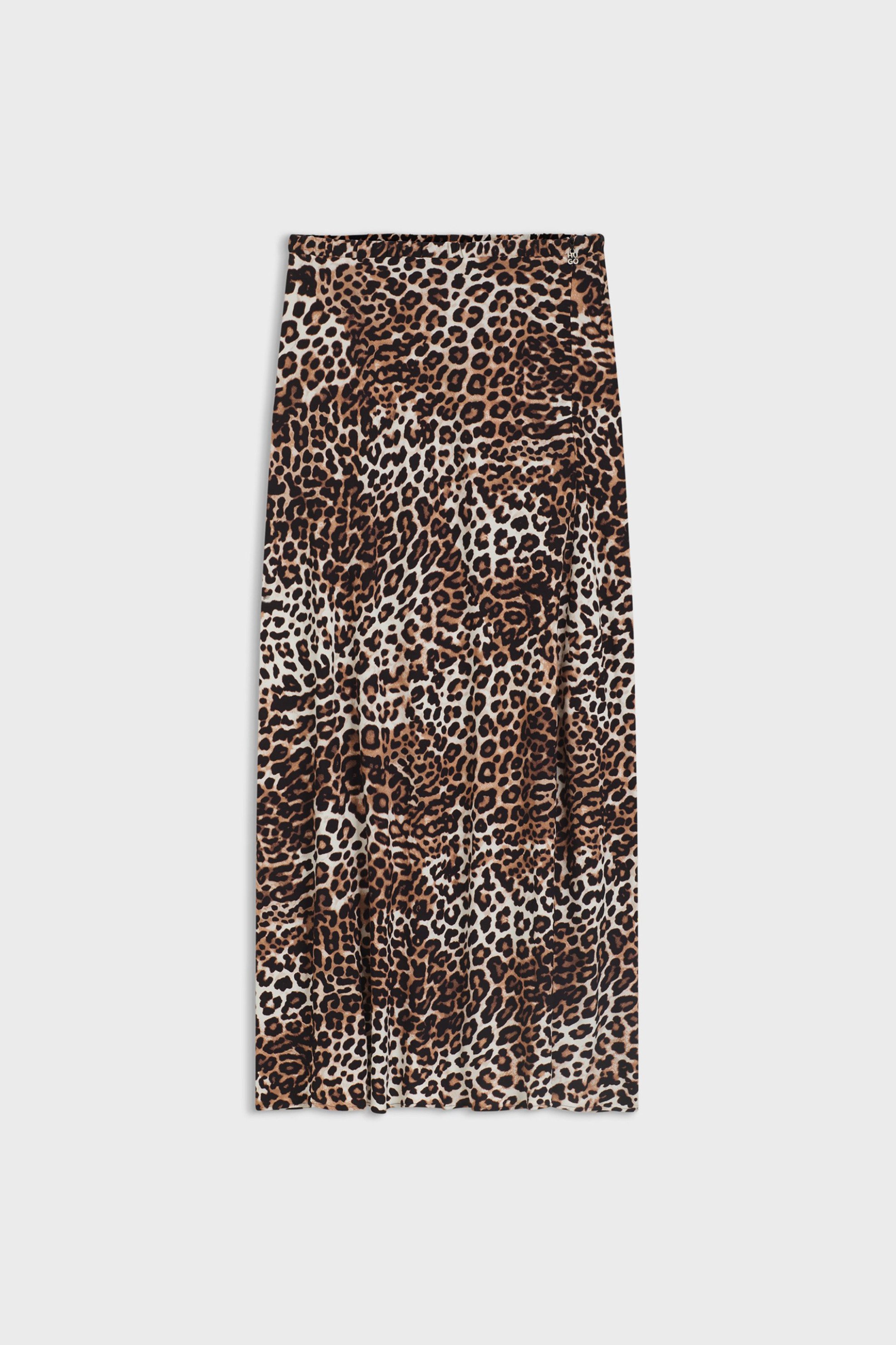 Hugo Boss Γυναικεία Maxi Φούστα Animal Print Remna - 50547696 Μπεζ
