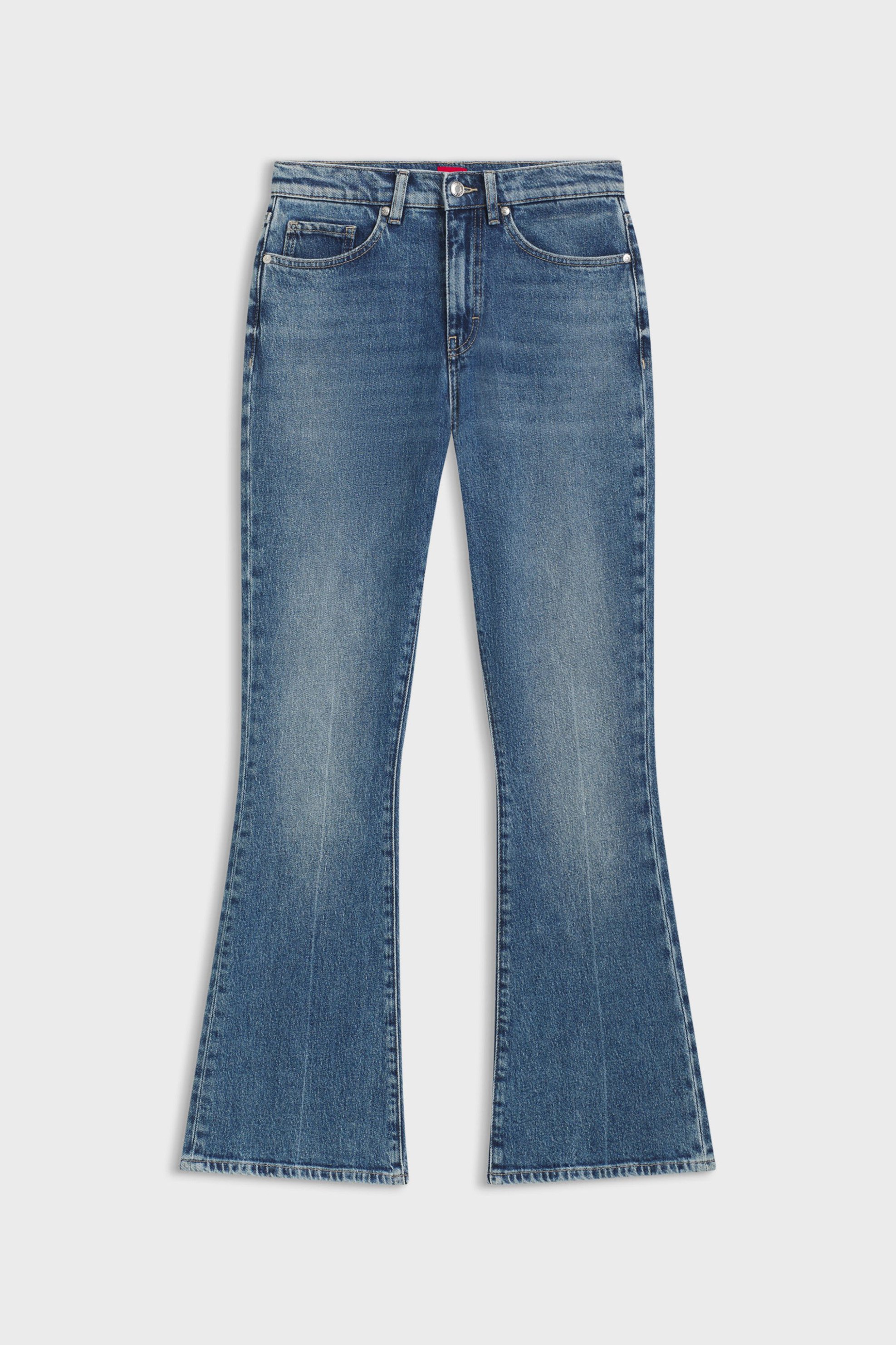 HUGO Hugo Boss γυναικείο τζιν παντελόνι Flared Leg "Geflare" - 50541493 Denim Blue - 4