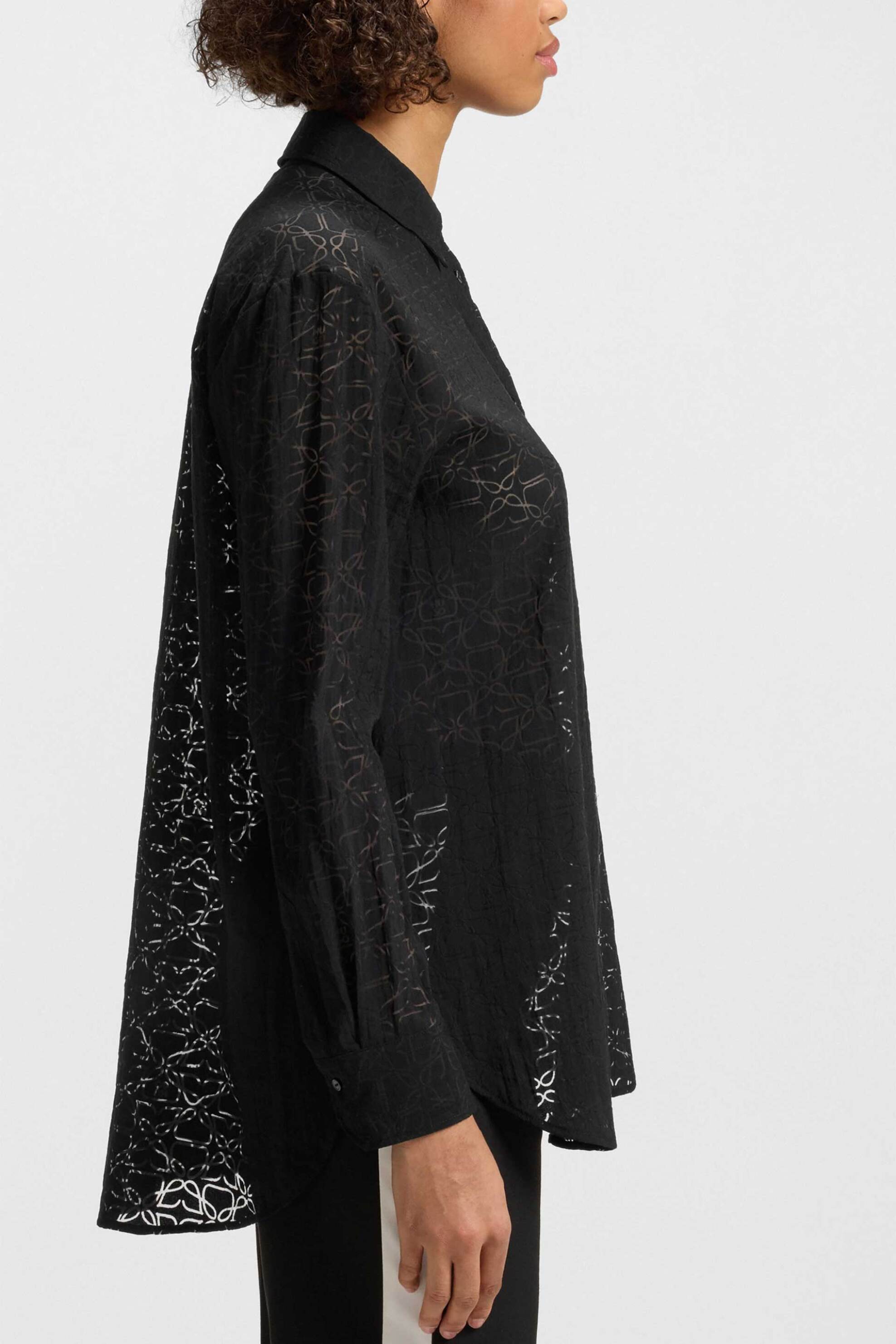 Hugo Boss γυναικείο πουκάμισο oversized - 50543366 Μαύρο