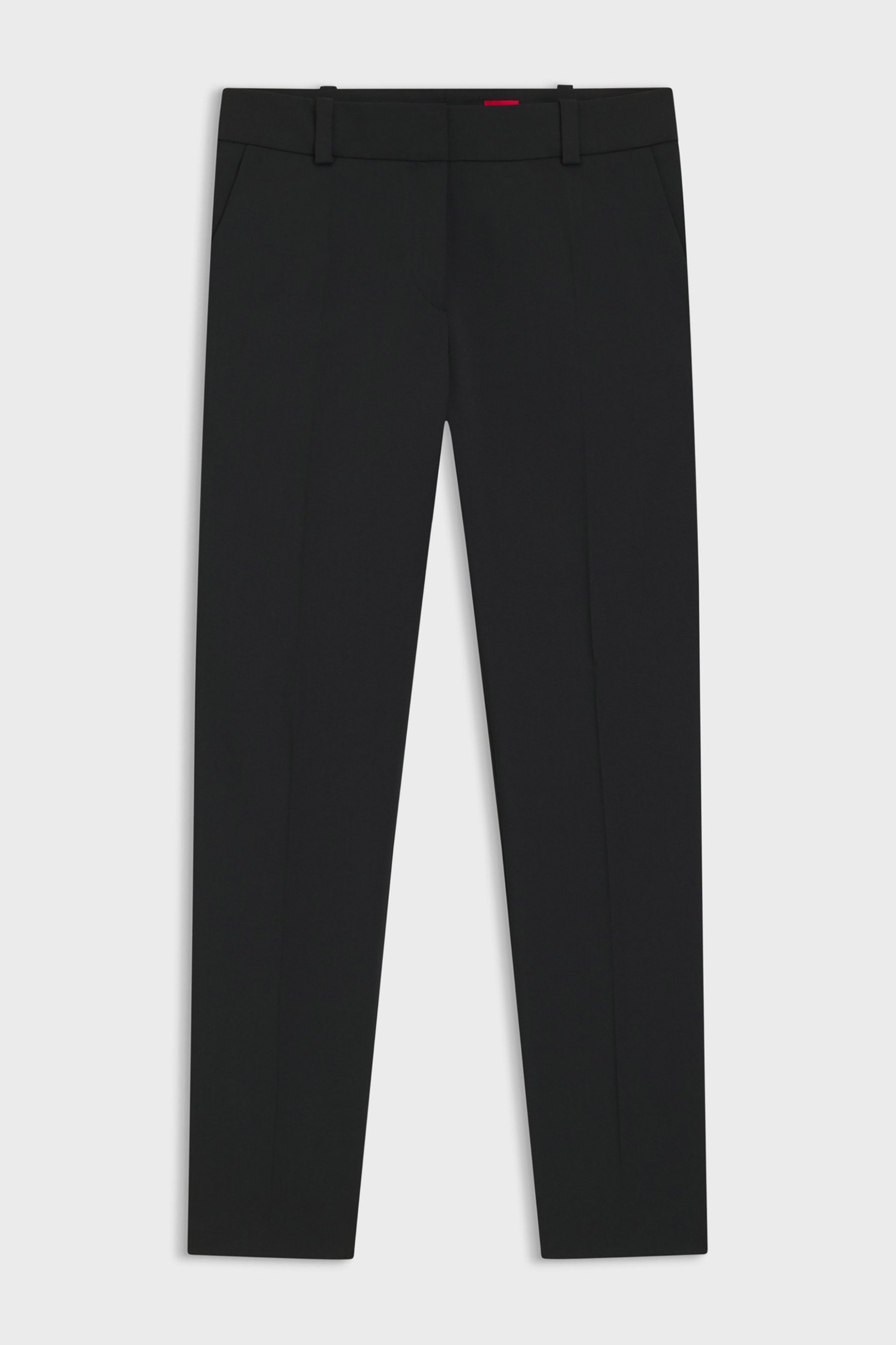 Hugo Boss Γυναικείο Παντελόνι Μονόχρωμο με Τσέπες Slim Fit Ηetana - 50516132 Μαύρο