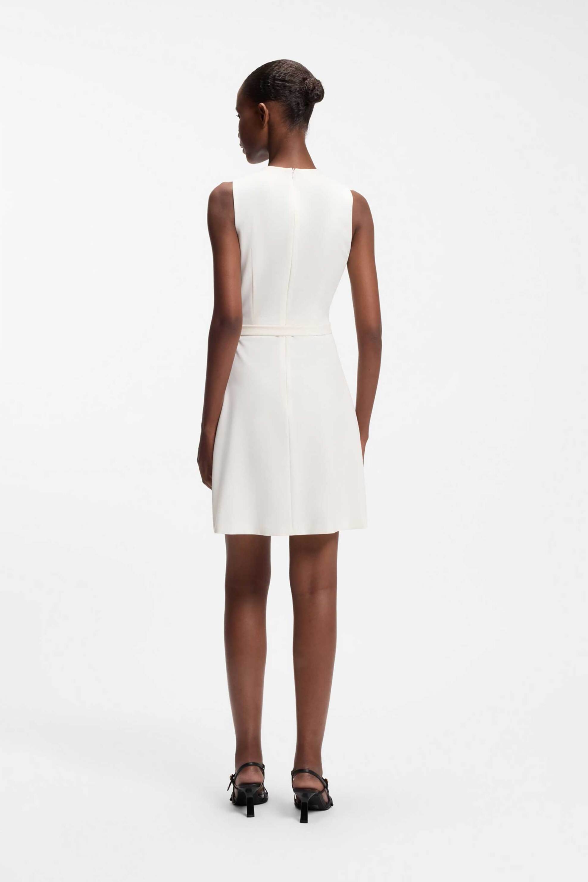 Hugo Boss Γυναικείο Mini Φόρεμα Kelunti - 50559186 Λευκό