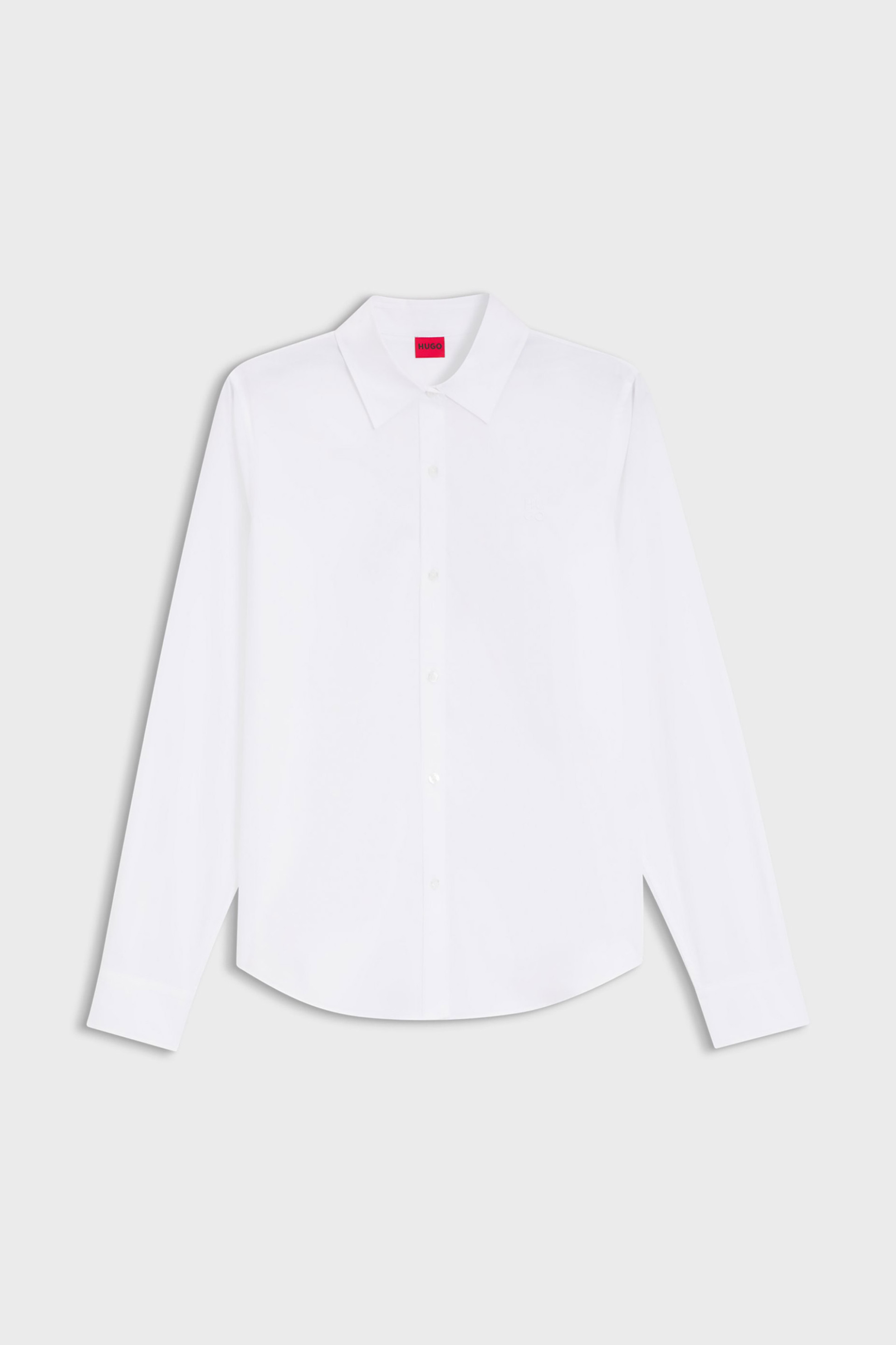 Hugo Boss Γυναικείο Πουκάμισο Μονόχρωμο The Essential - 50552832 Λευκό
