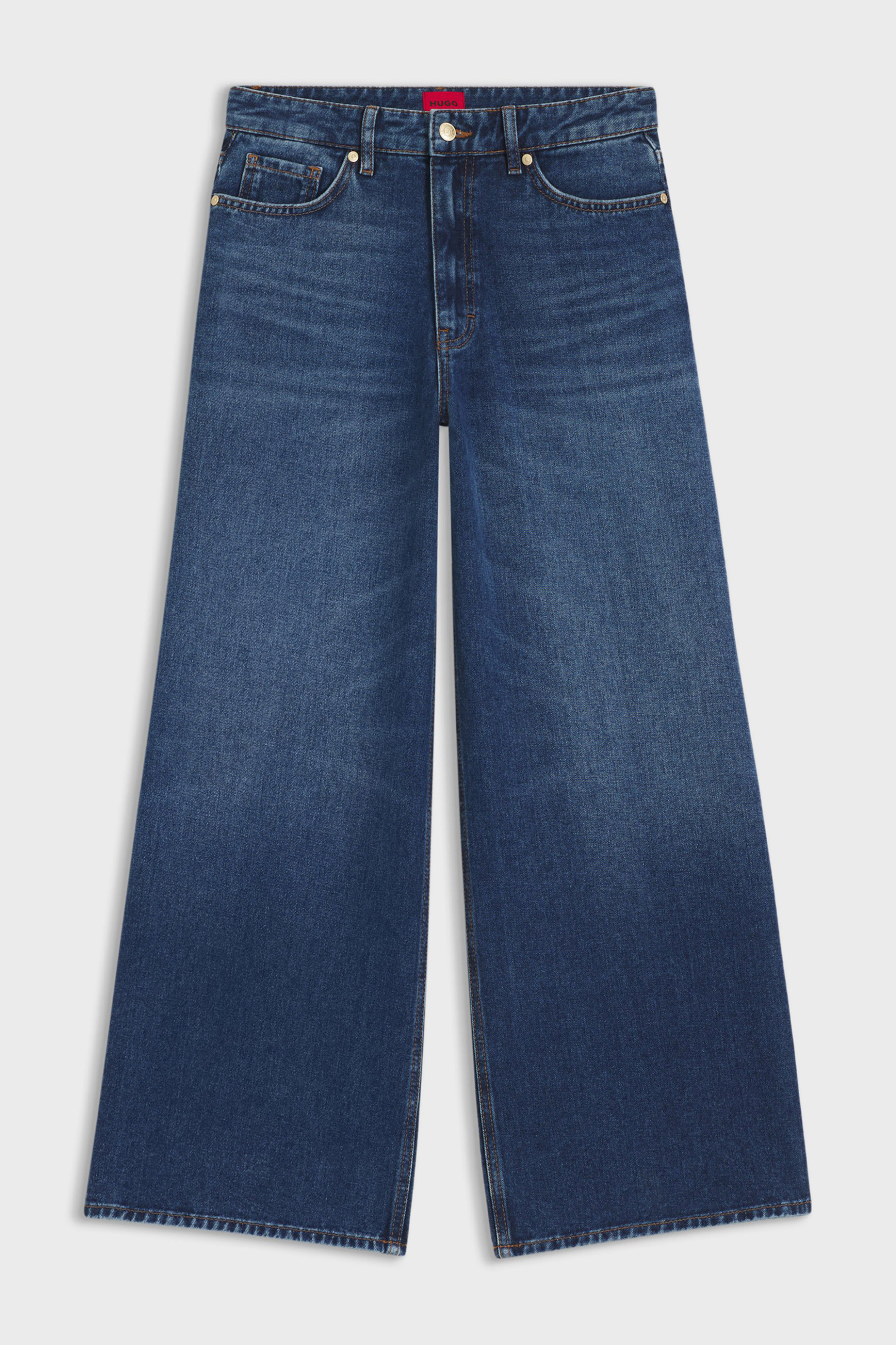 Hugo Boss Γυναικείο Τζιν Παντελόνι Wide Fit Geredith - 50553175 Denim Blue