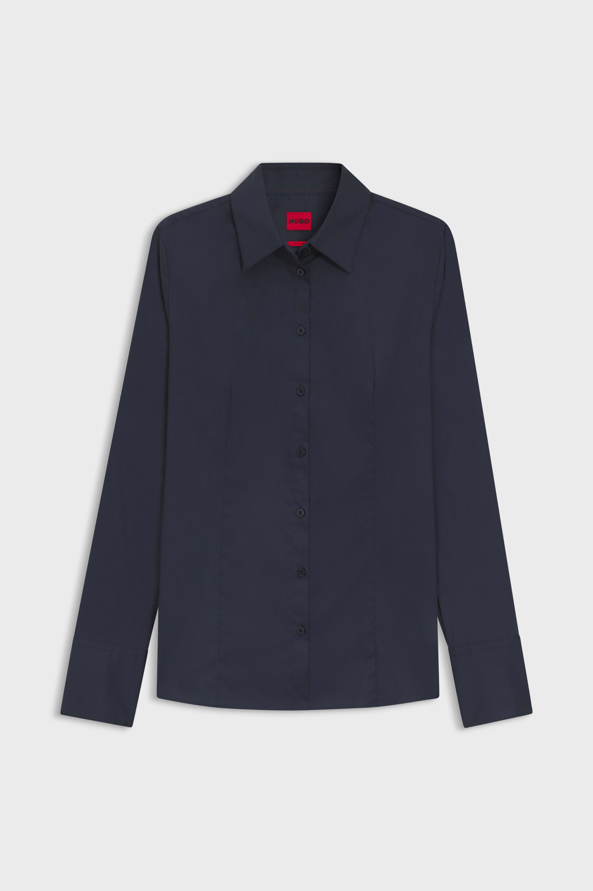 Hugo Boss Γυναικείο Πουκάμισο Slim Fit The Fitted - 50554568 Σκούρο Μπλε