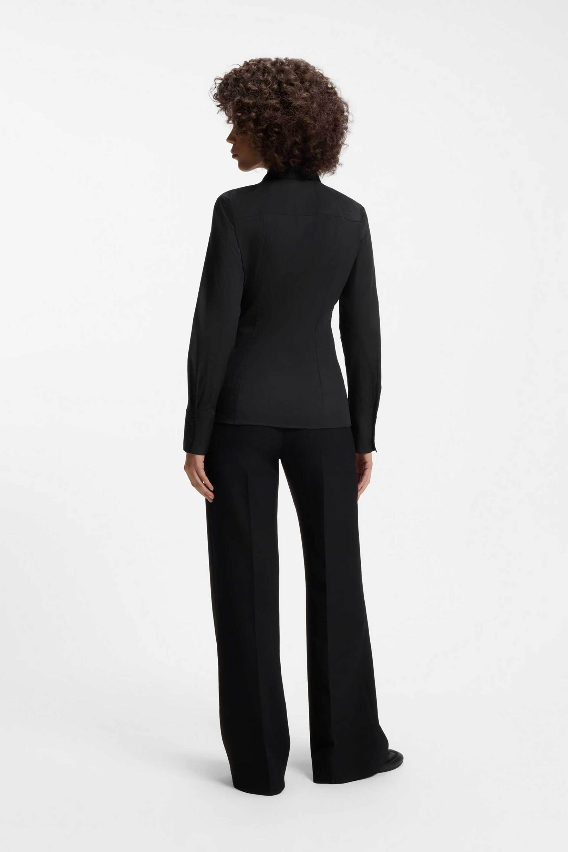 HUGO Hugo Boss γυναικείο πουκάμισο Slim Fit "The Fitted" - 50554568 Μαύρο - 3