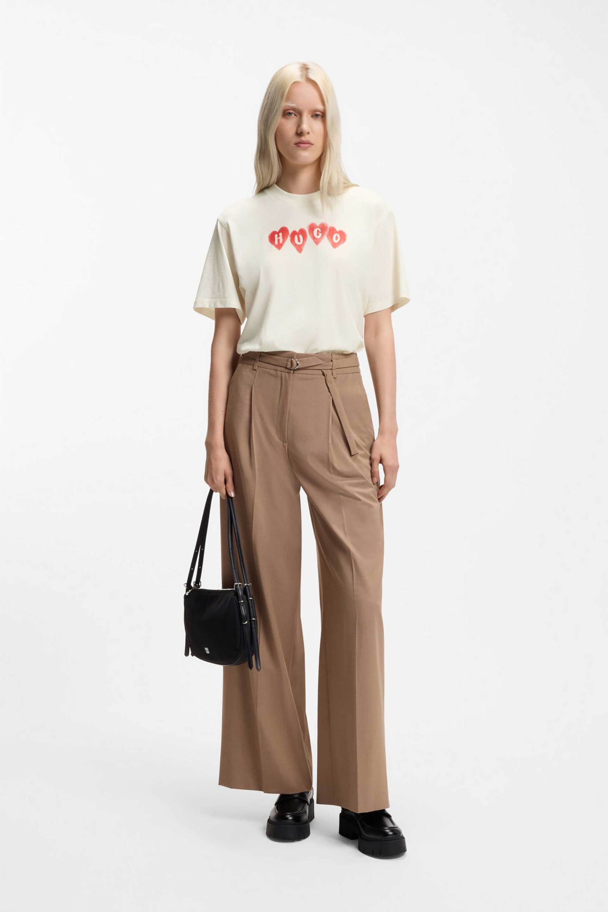 Hugo Boss γυναικείο T-shirt βαμβακερό με λογότυπο 