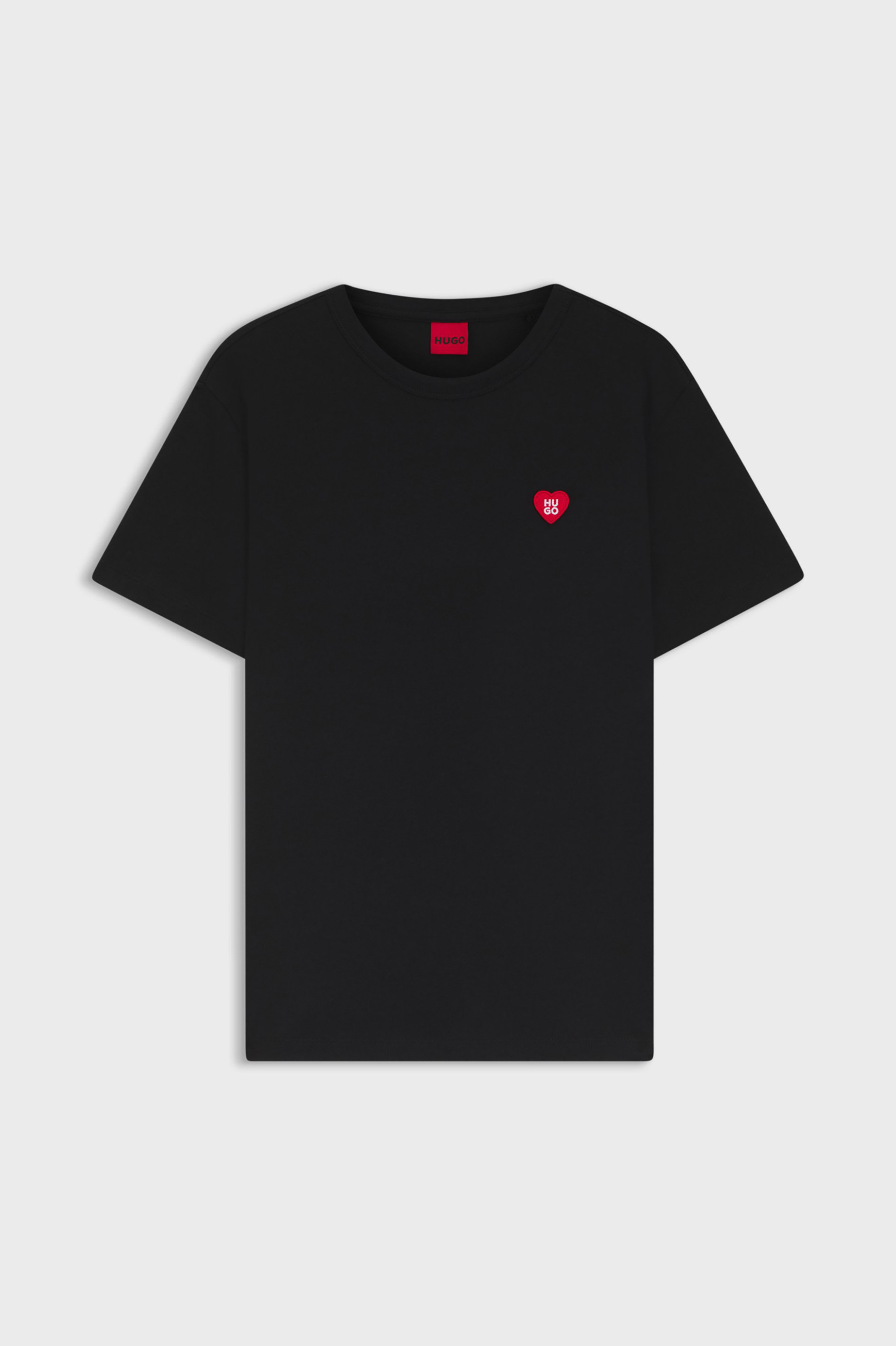 Hugo Boss Γυναικείο T-Shirt Βαμβακερό με Λογότυπο Damacia 6 - 50562145 Μαύρο