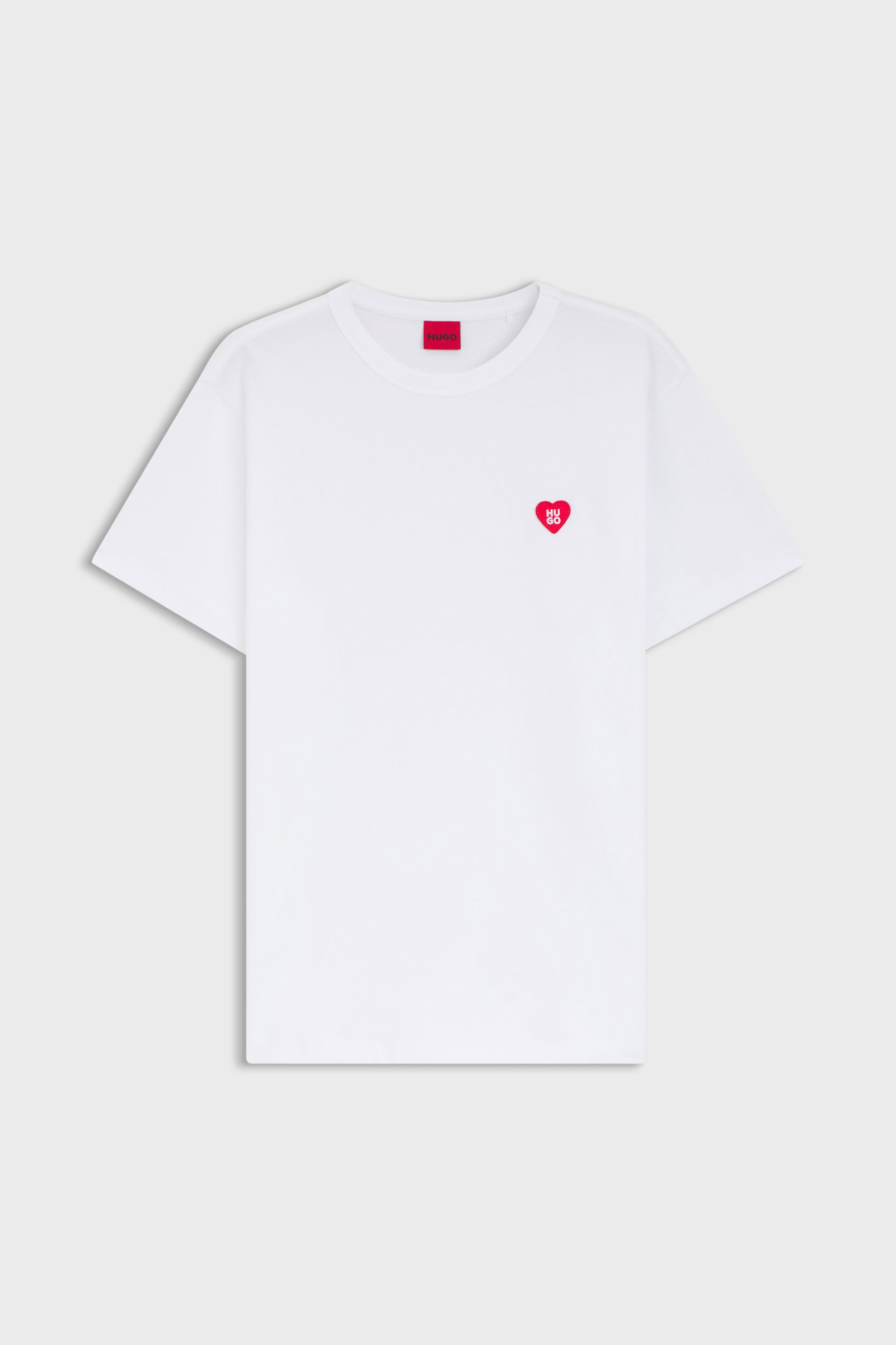 Hugo Boss Γυναικείο T-Shirt Βαμβακερό με Λογότυπο Damacia 6 - 50562145 Λευκό