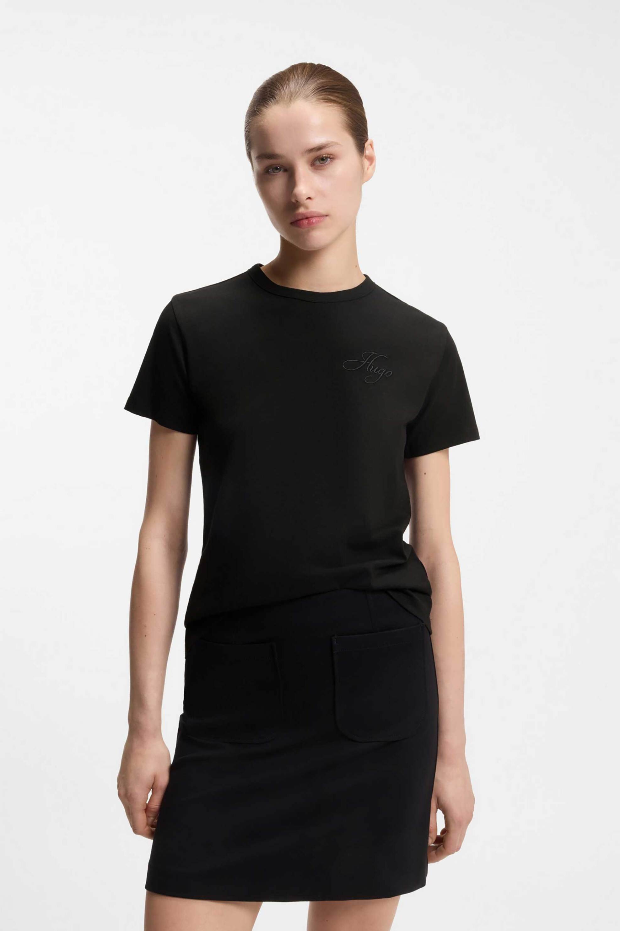 HUGO Hugo Boss γυναικείο Τ-shirt μονόχρωμο 