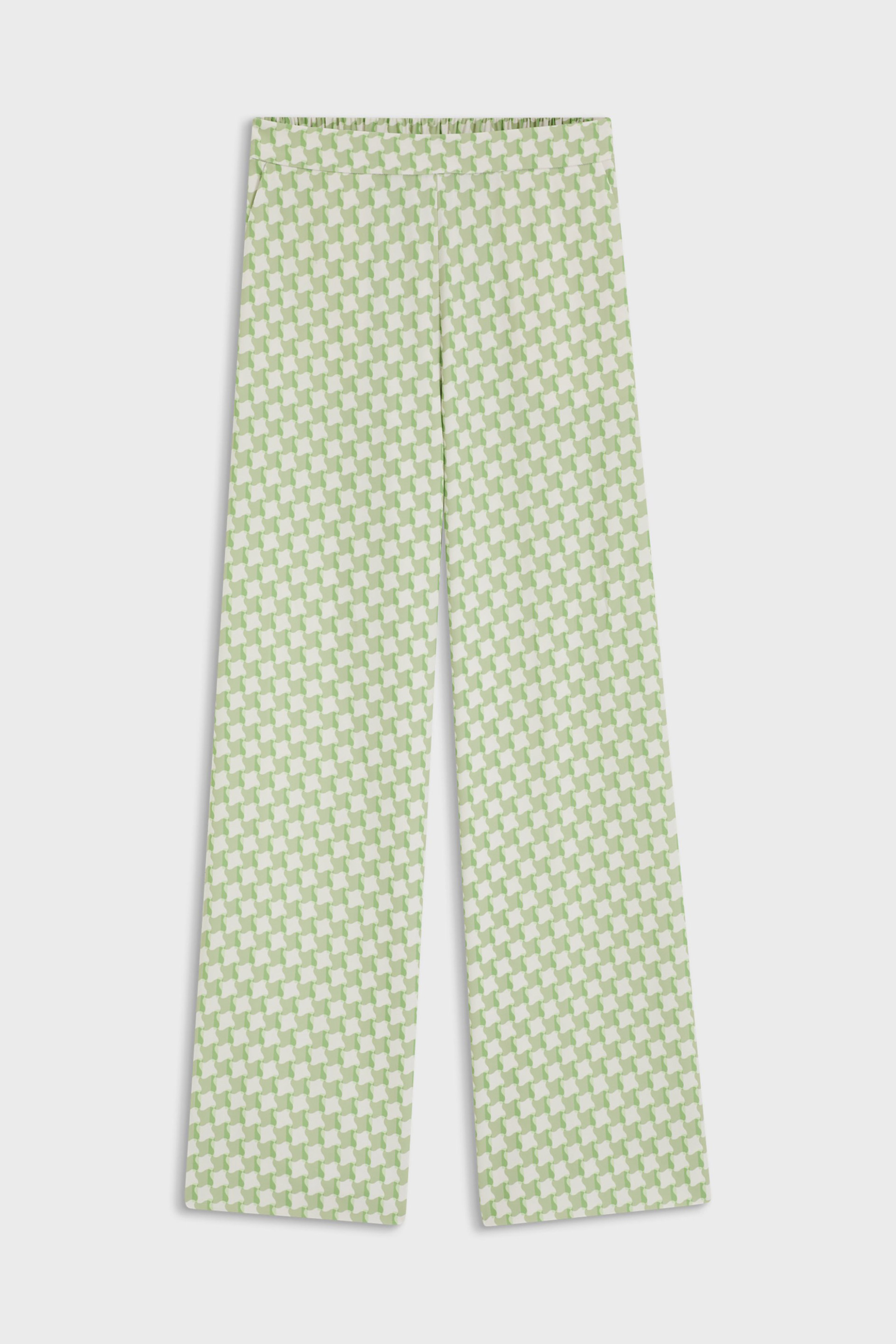 Hugo Boss Γυναικείο Παντελόνι με Print Relaxed Fit Ηale - 50559497 Πράσινο