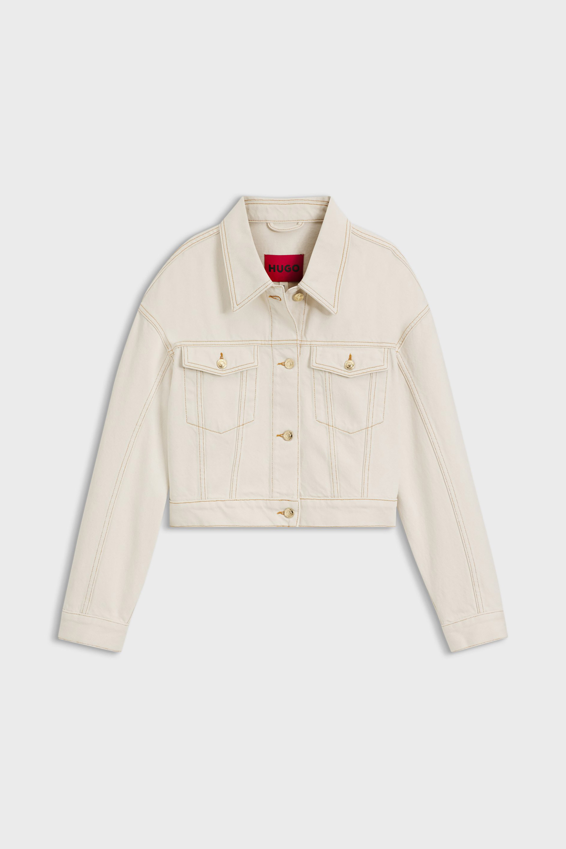 Hugo Boss Γυναικείο Denim Jacket Relaxed Fit Gisolia - 50559618 Εκρού