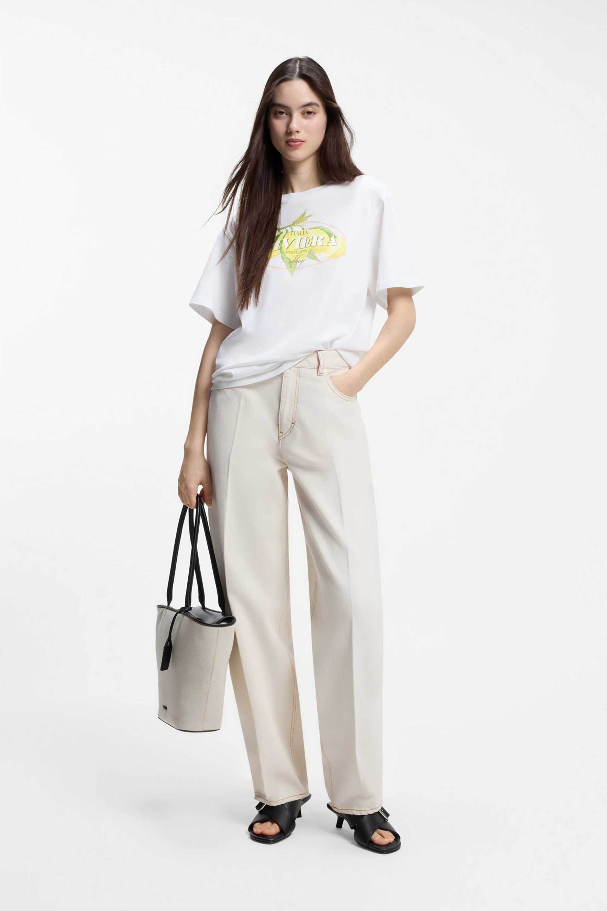 Hugo Boss γυναικείο T-shirt βαμβακερό με λογότυπο 