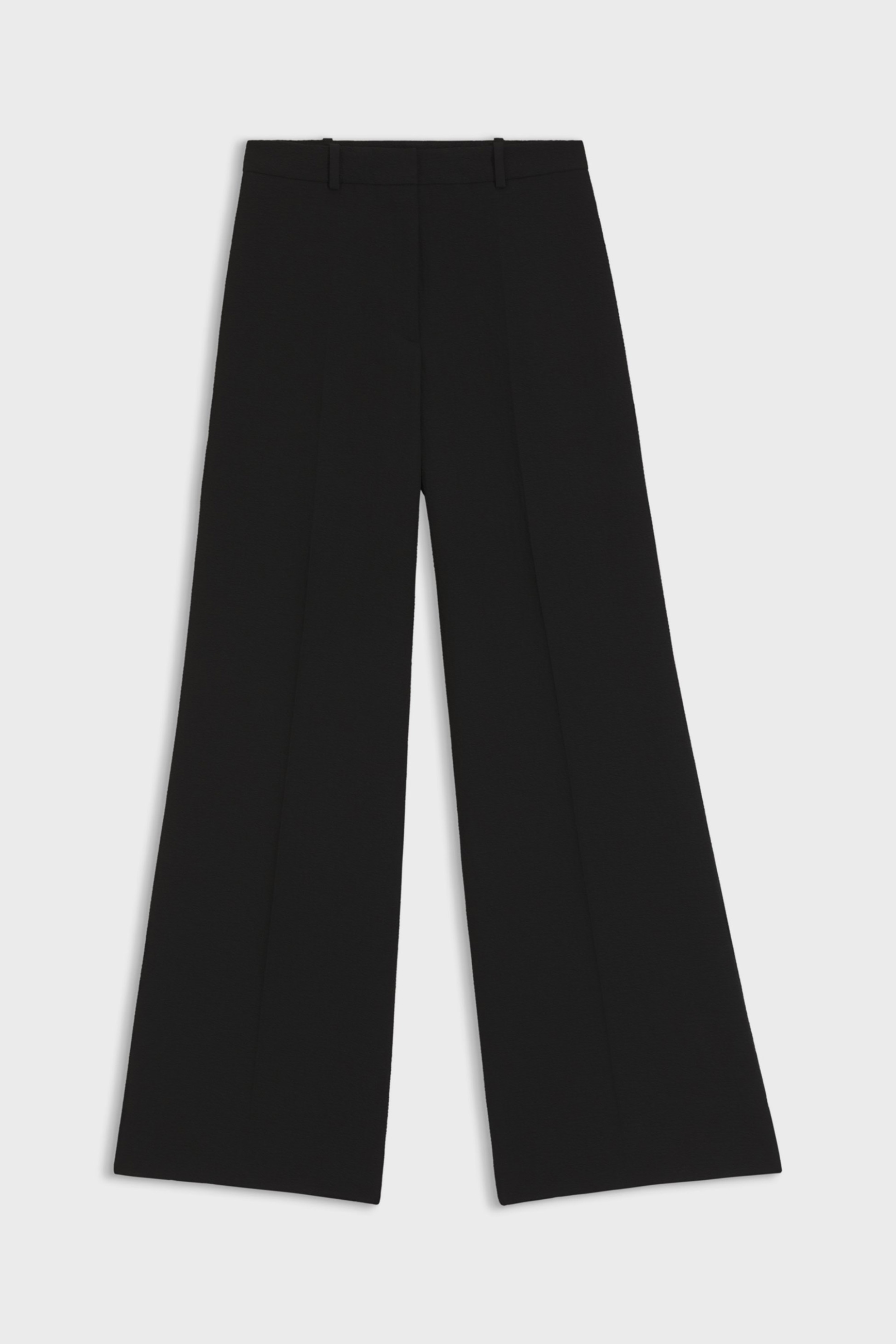 Hugo Boss Γυναικείο Παντελόνι Μονόχρωμο Wide Fit Hasmina - 50559862 Μαύρο