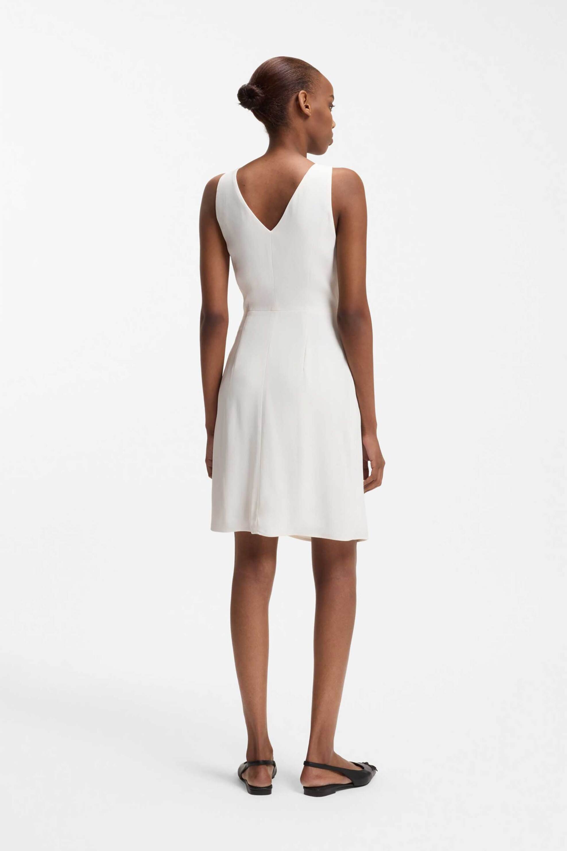Hugo Boss Γυναικείο Mini Φόρεμα Wrap Kabivanna - 50559181 Λευκό