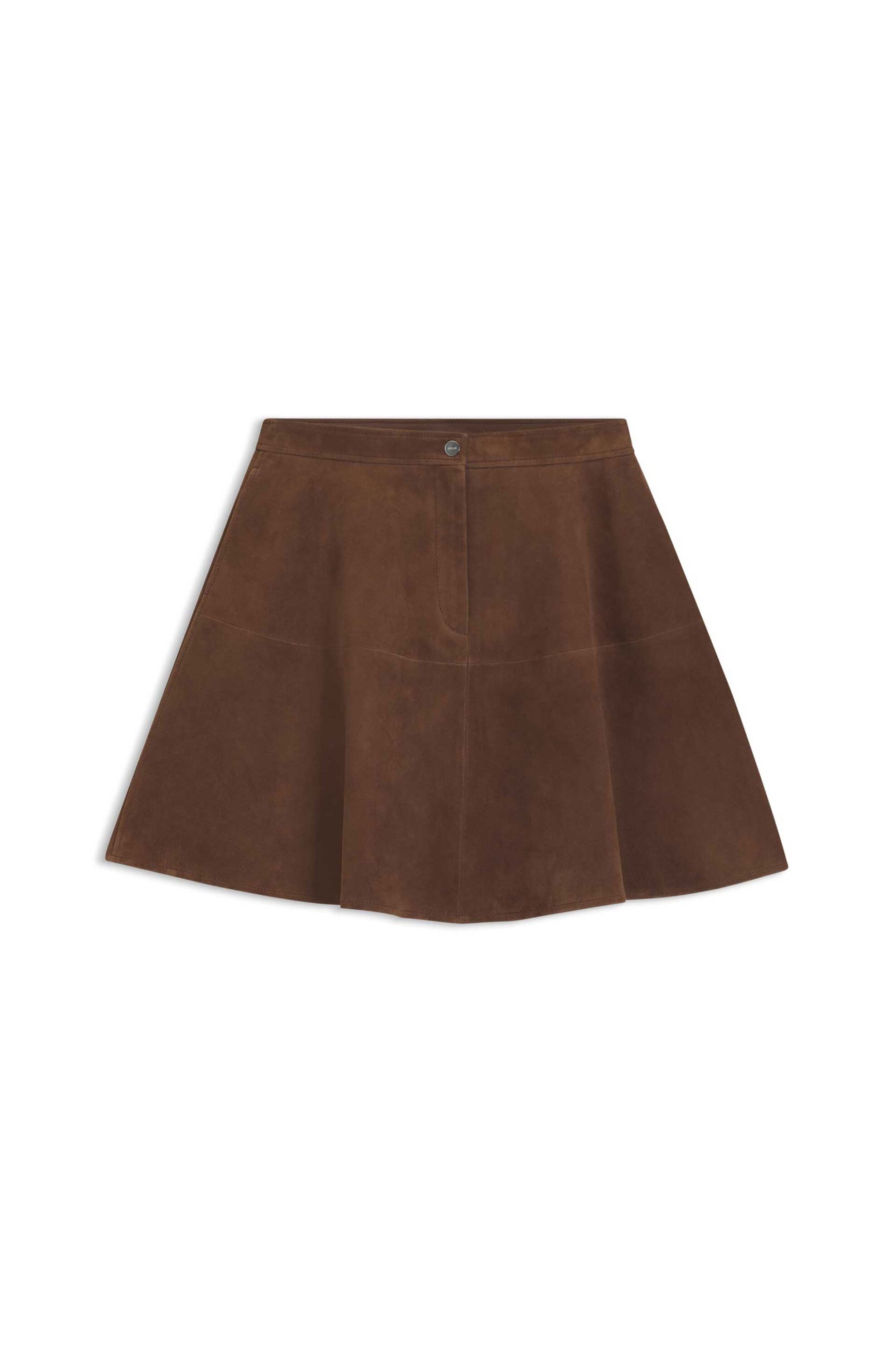 Hugo Γυναικεία Suede Φούστα Mini A-Line Laketta - 50563078 Ταμπά