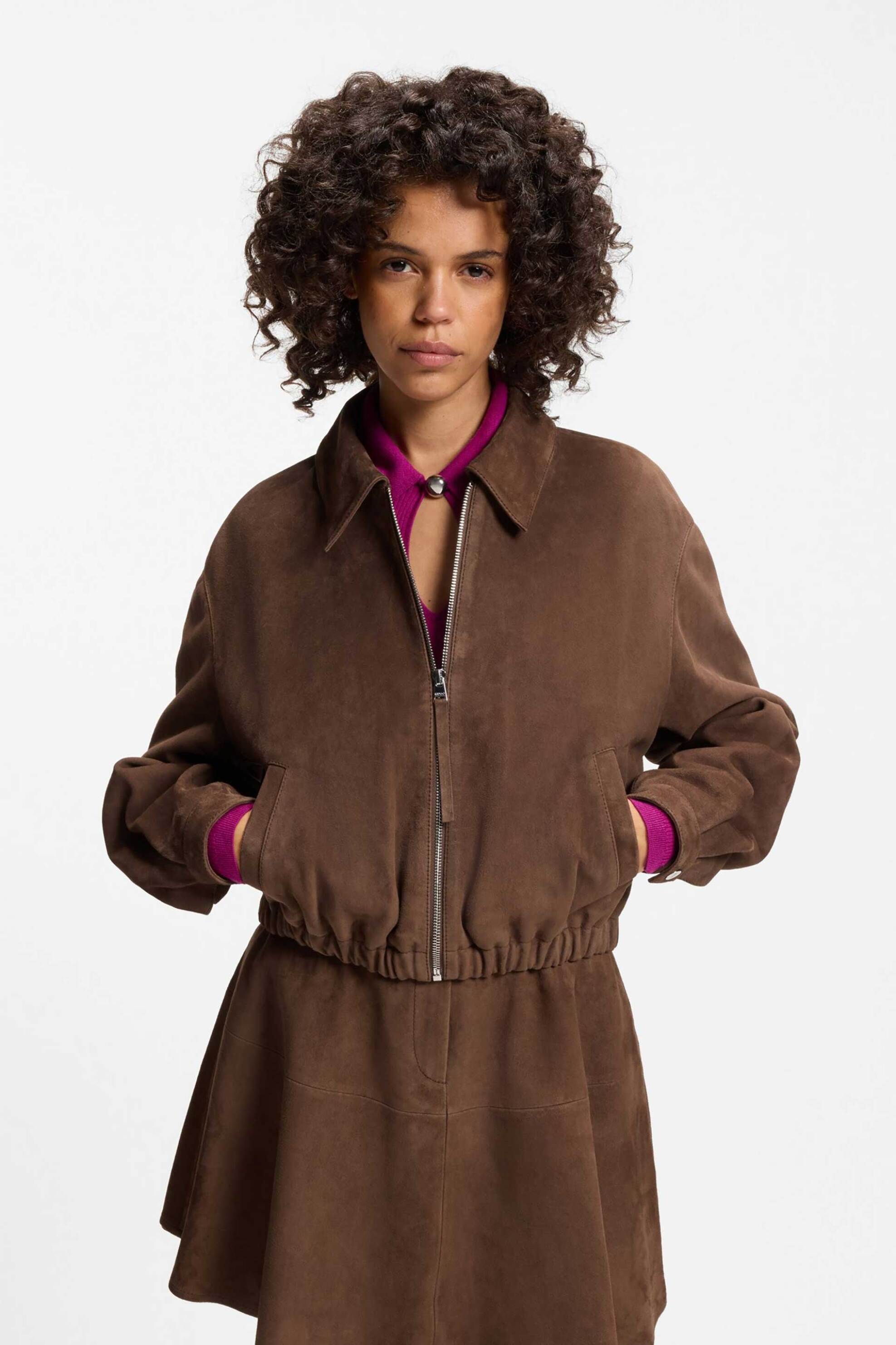 Hugo γυναικείο suede jacket 