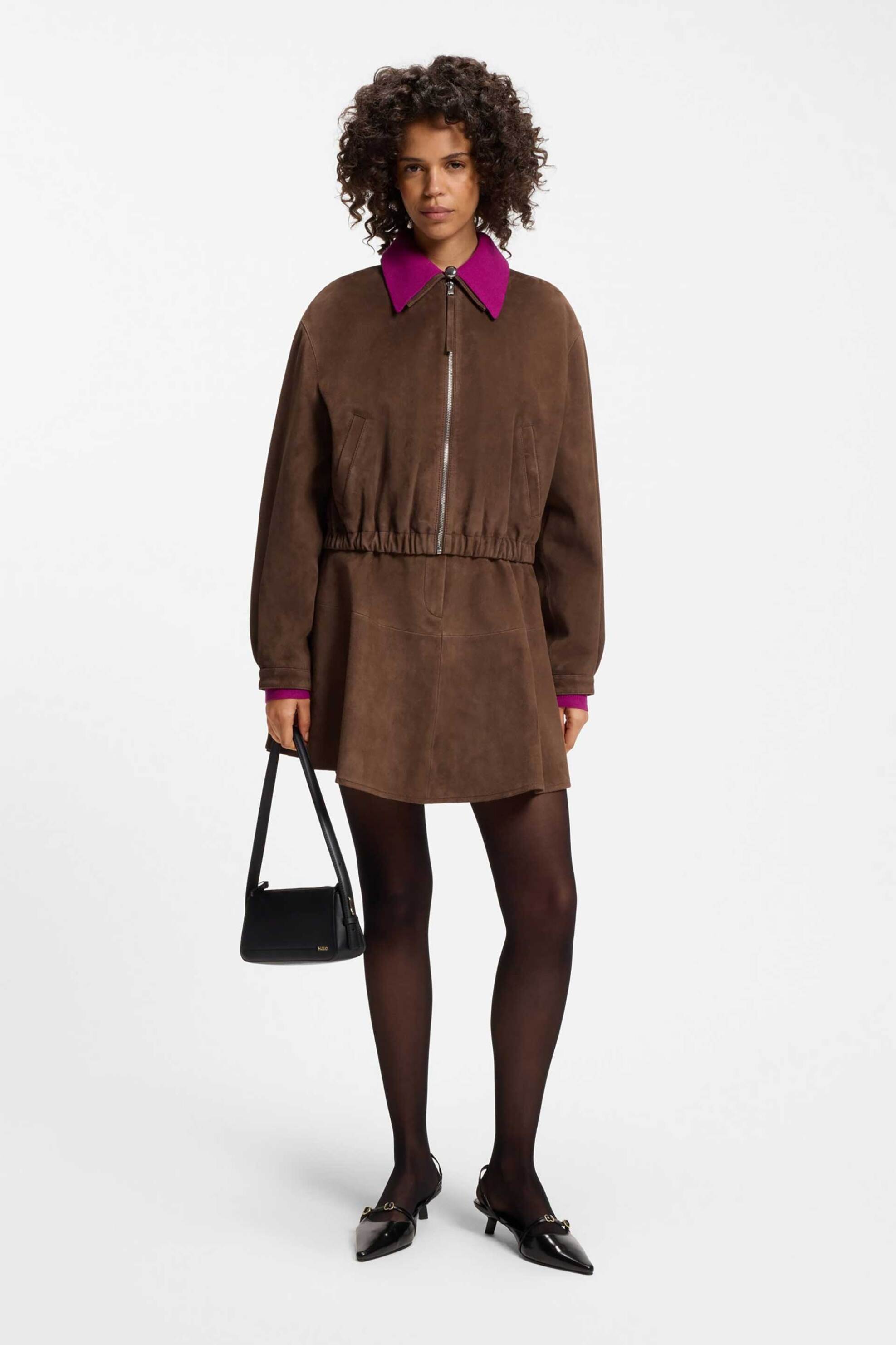 Hugo γυναικείο suede jacket 