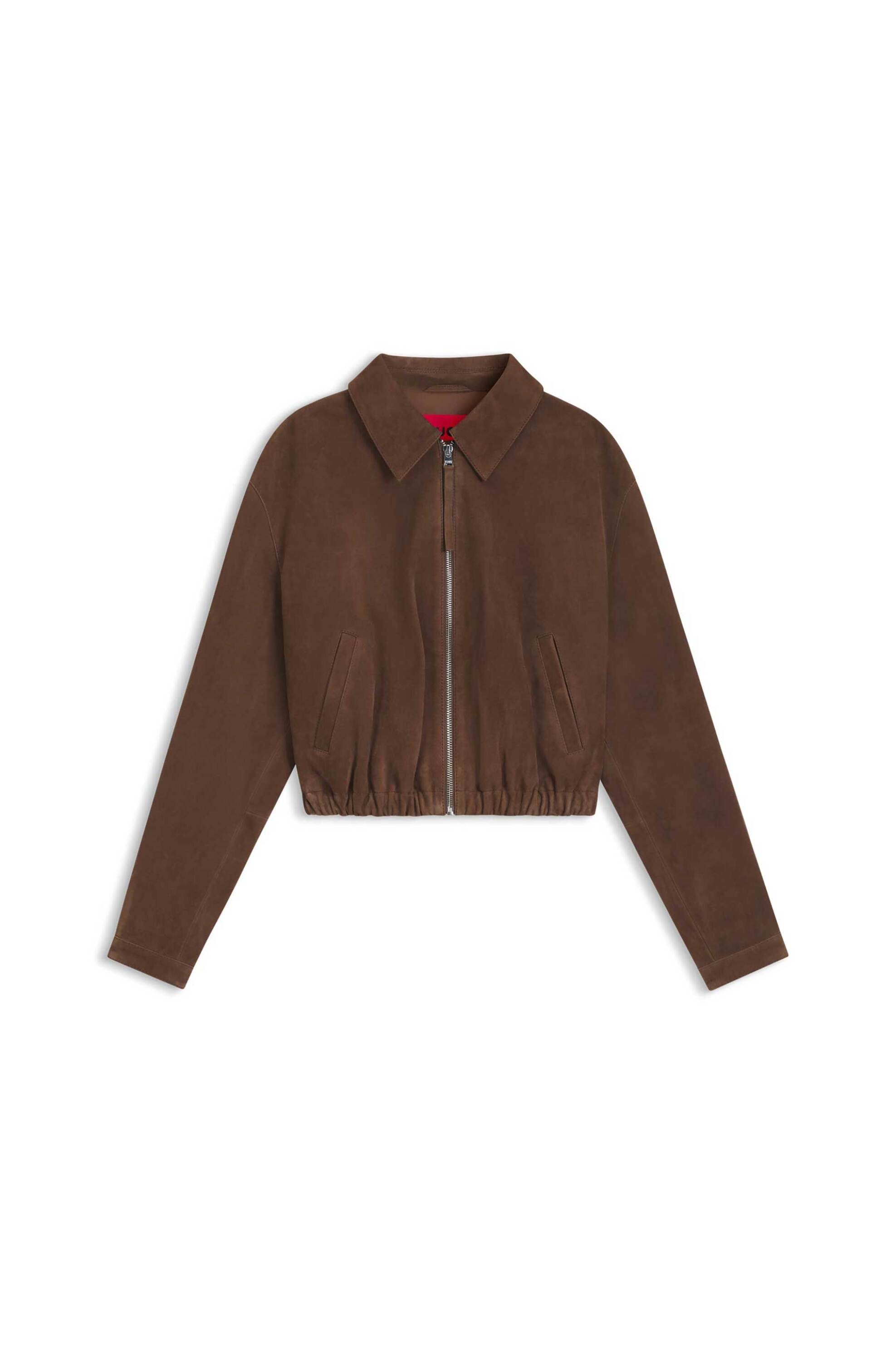 Hugo Γυναικείο Suede Jacket Liph - 50563091 Ταμπά