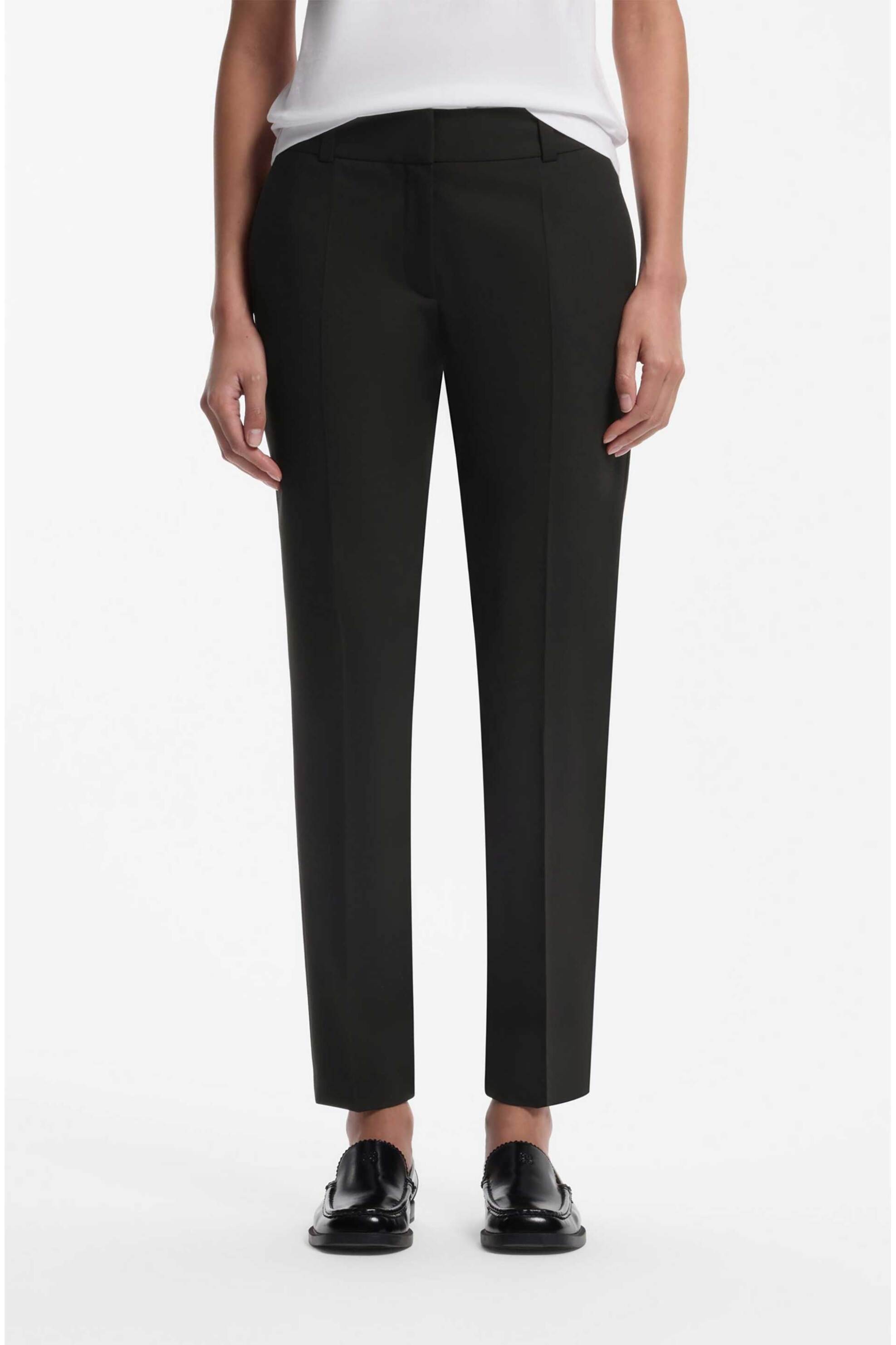 Hugo γυναικείο παντελόνι cropped Slim Fit 